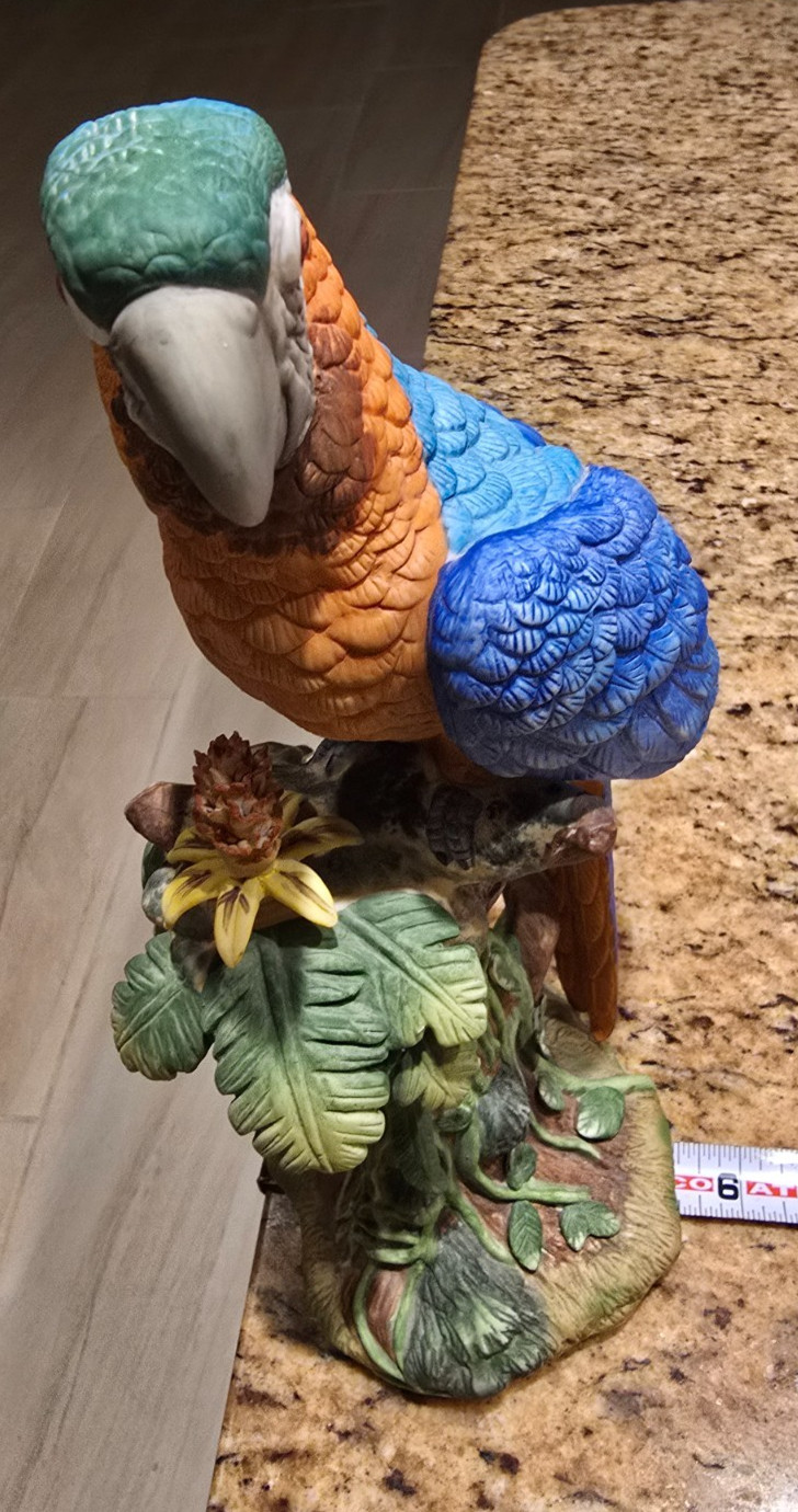 Royal Crown Parrot Figurine J Byron 1982