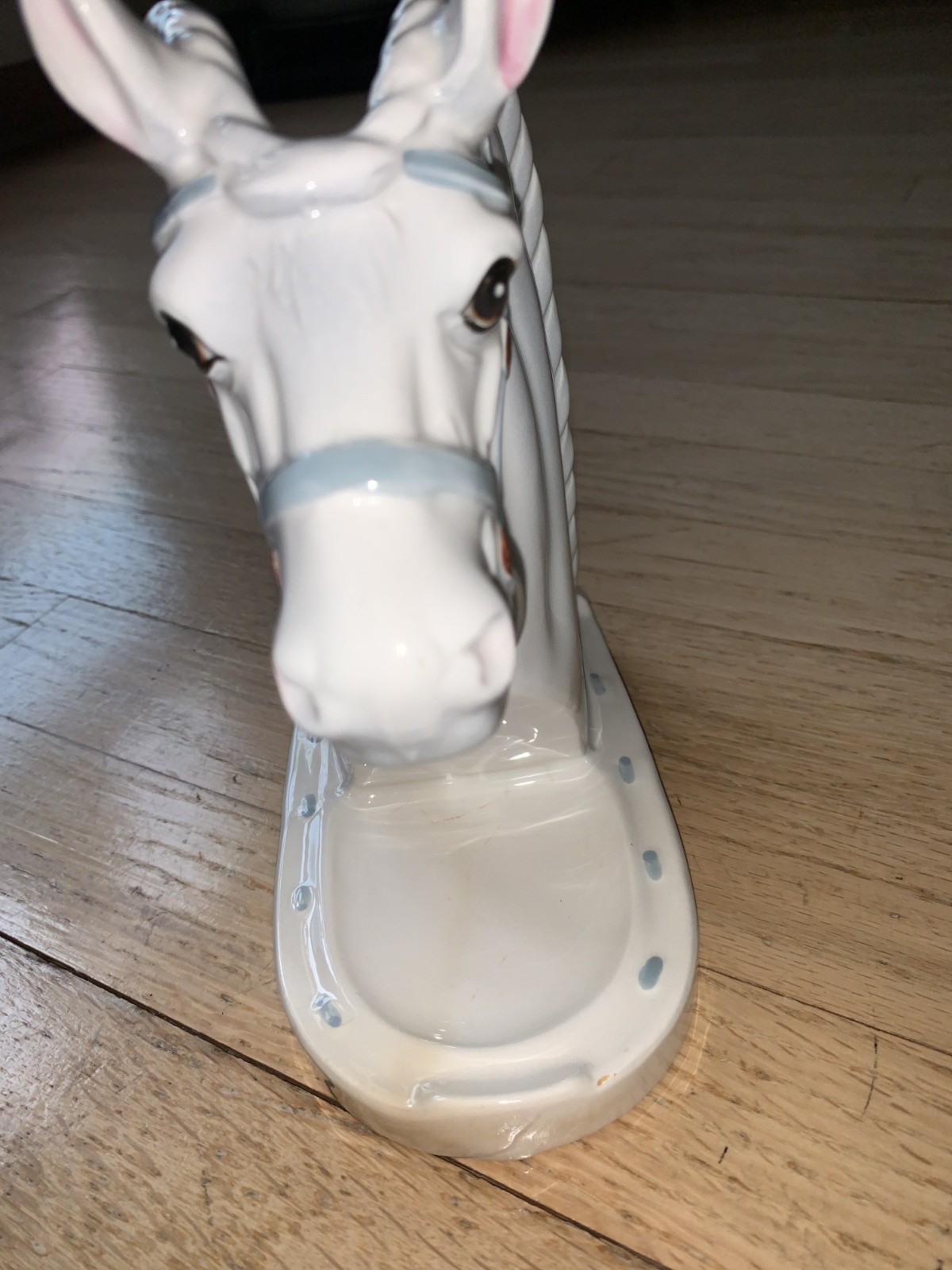 Vintage Horse Head Bookend Planters Set of 2