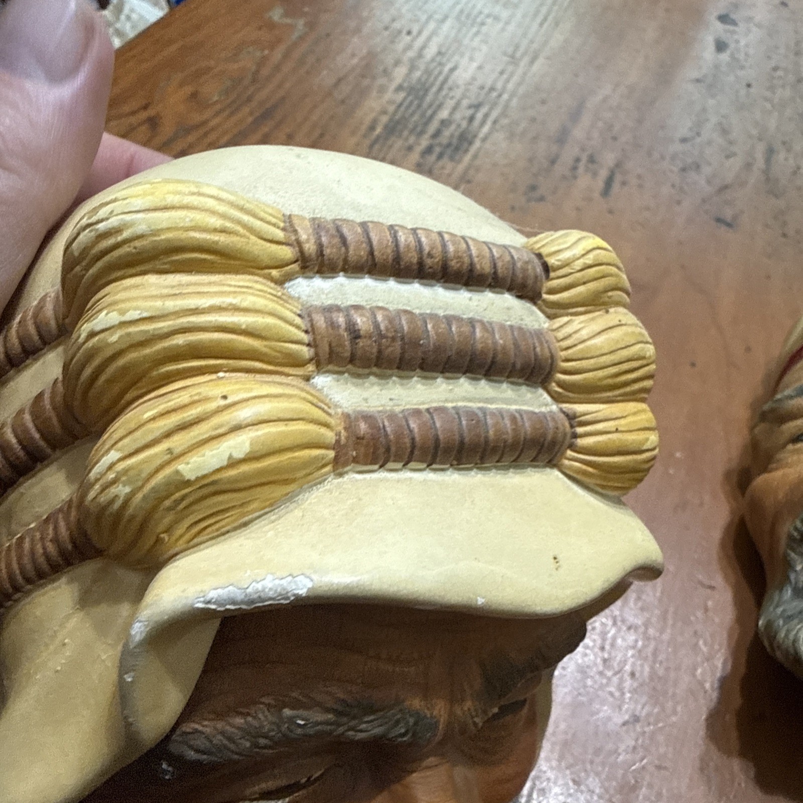 VTG RARE Legend Productions England Sheik & Turkish Lot Chalkware Heads 7 Inches