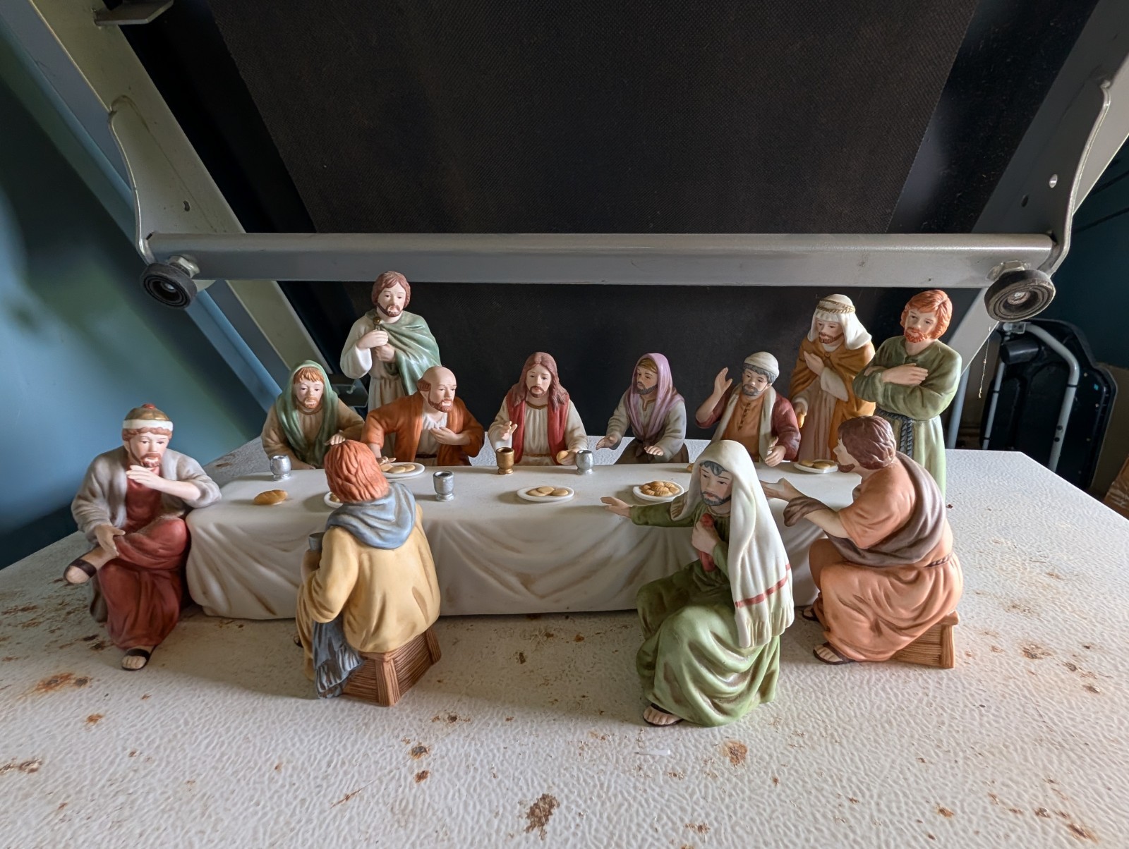 Home Interiors The Last Supper Jesus & Disciples Porcelain Figurines 89880 14 pc