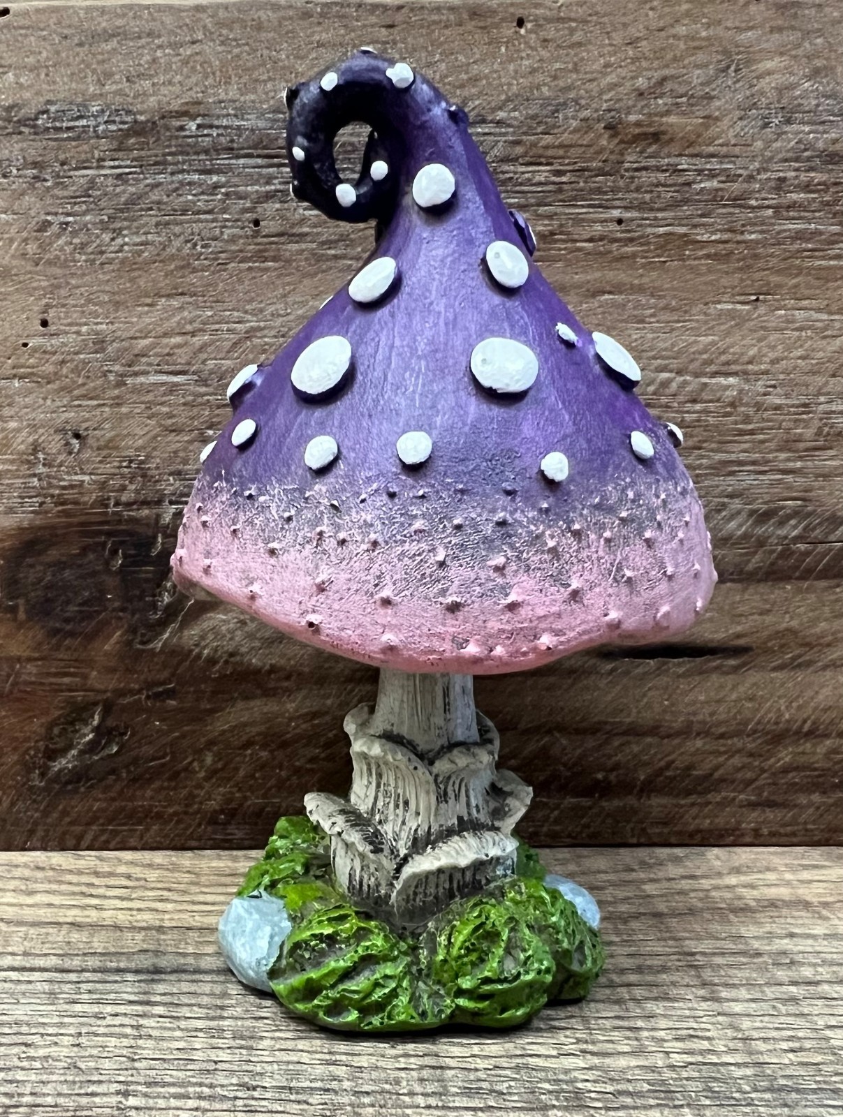 Mushroom Purple, Resin Figurine 5″ x 3″
