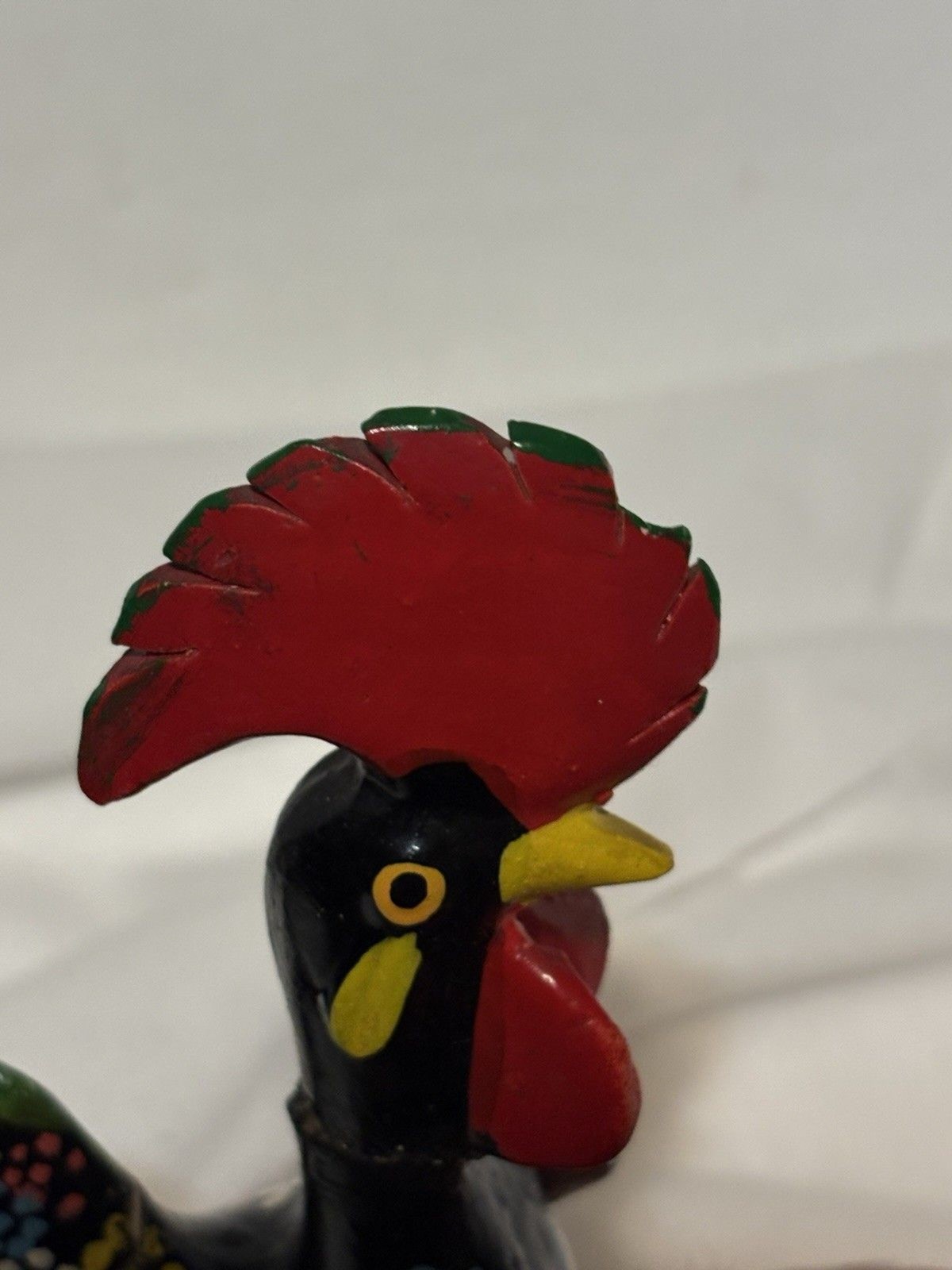 Portuguese Barcelos Rooster Figurine Colorful Statue with Traditional Design