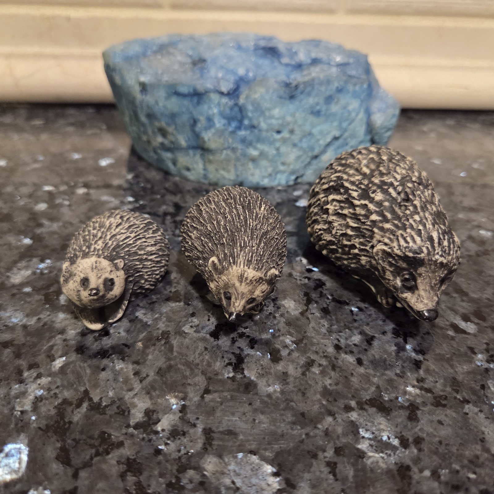 Vintage Hedgehog Family Of 3~Swedish~Landskapdjur~So Cute😍