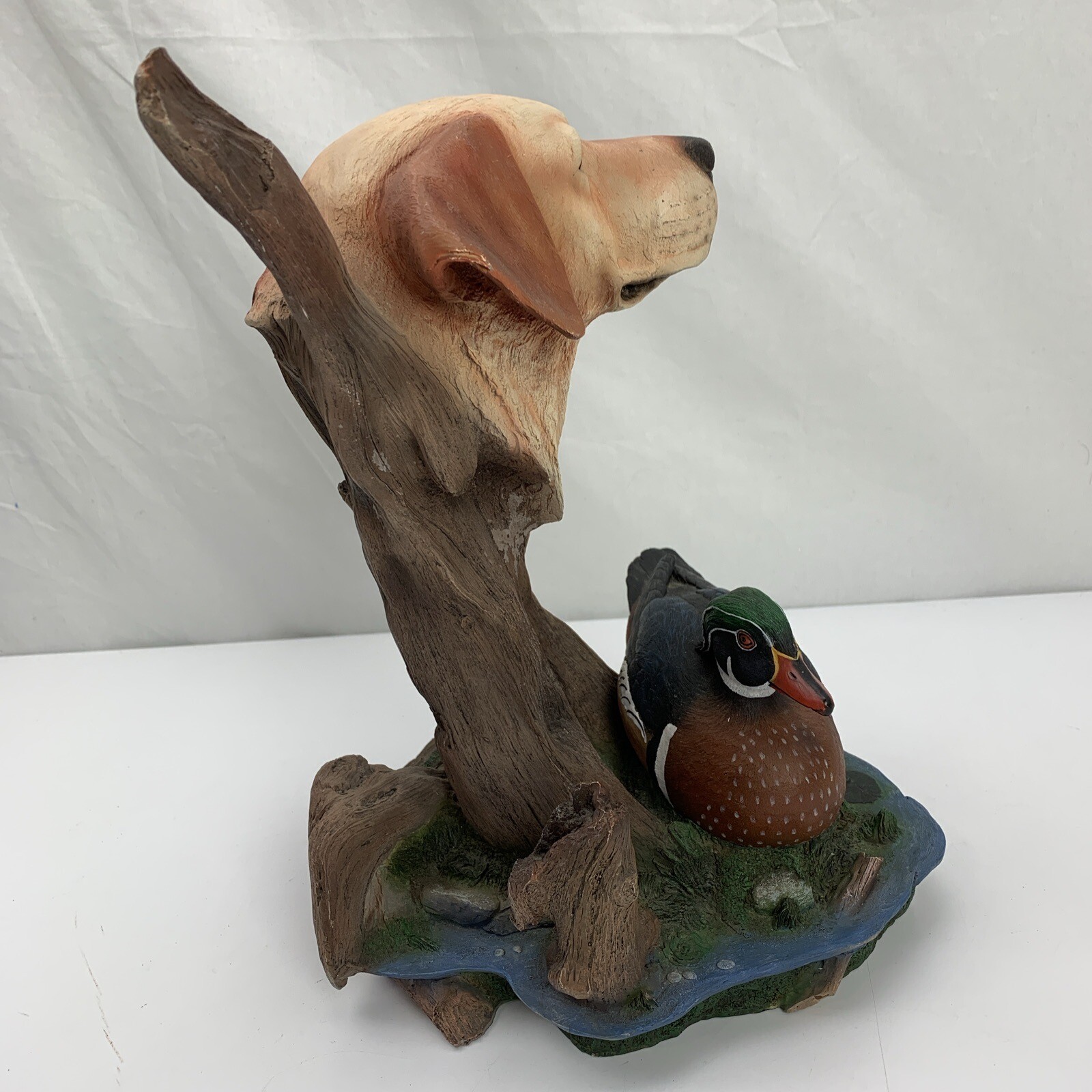 Neil J. Rose Sunshine Duck Hunting 13″ Sculpture Dog Mallard Limited Edition