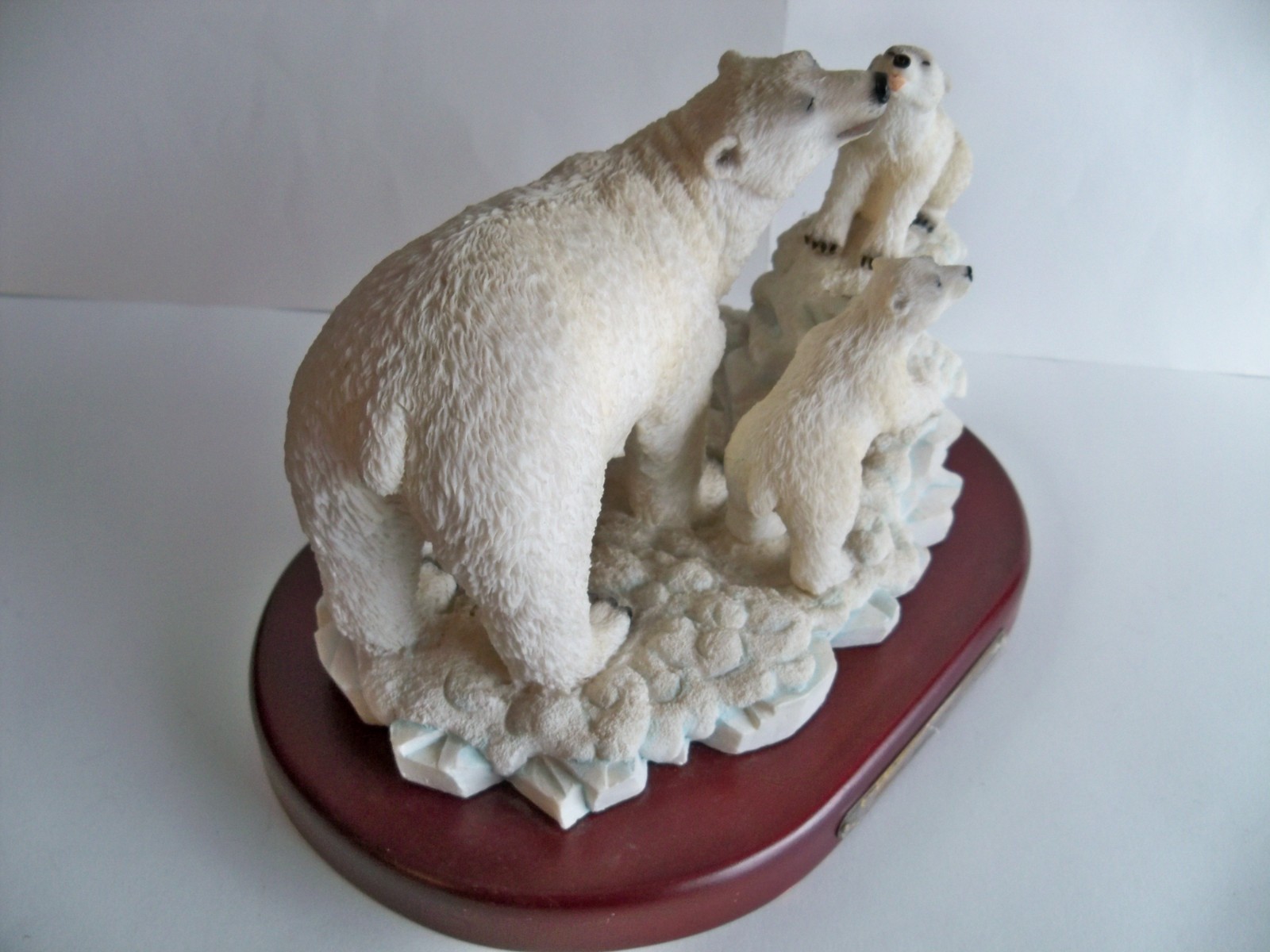Amy & Addy Gray Rock Wildlife Collection Polar Bear Family Mother Cubs Figurine