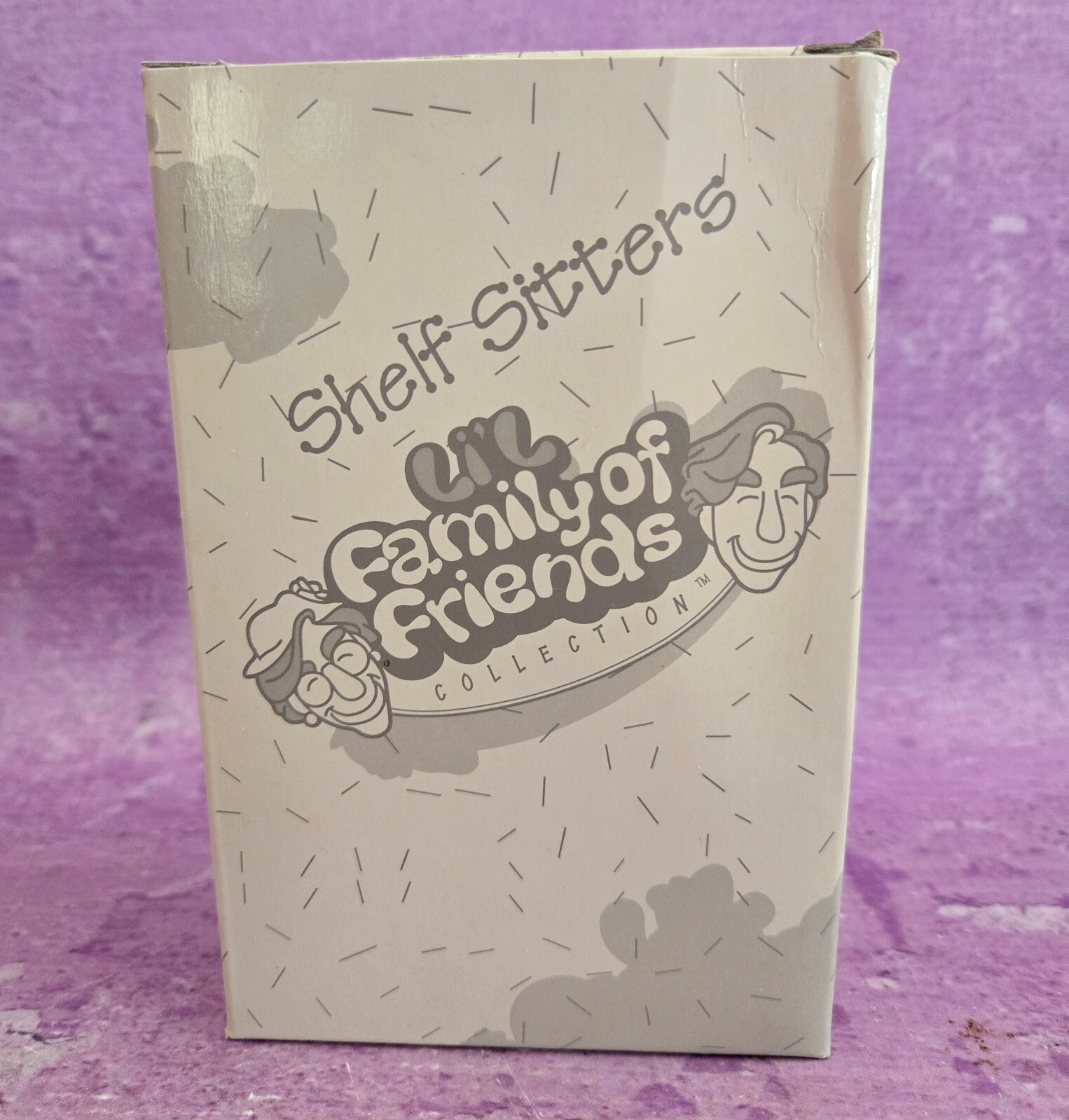 Diana Manning Shelf Sitter Figurine #1 Grandma Purple Vintage Collectible in Box