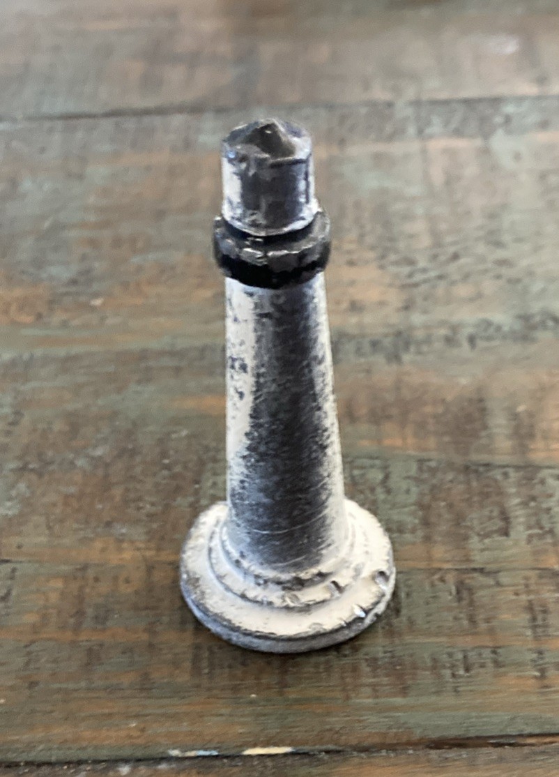Miniature Lighthouse Lead Figure CPS 48 2 5/8” Tall See Photos