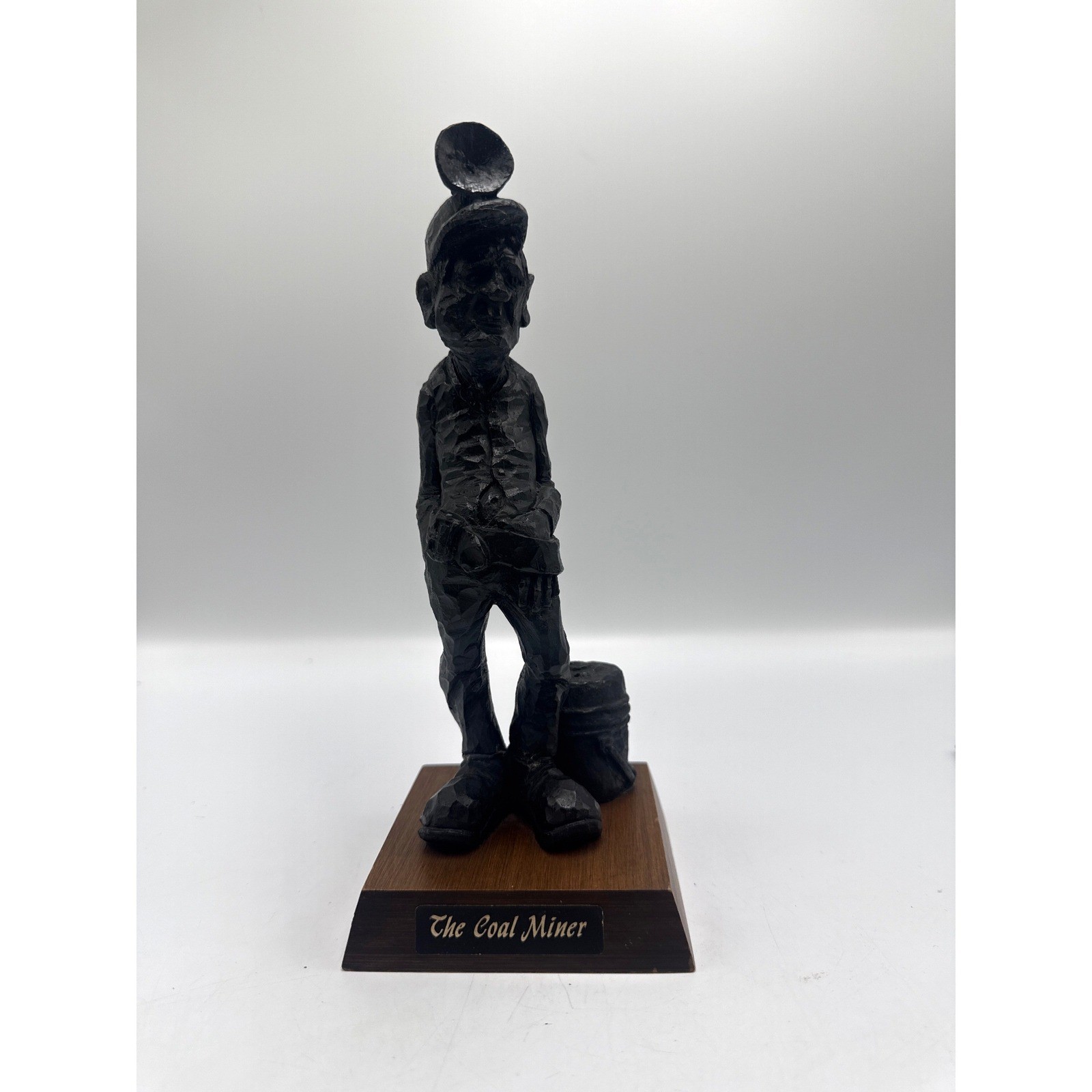 Vtg The House of Stones Coal Miner Figurine West Virginia Handcrafted Art 9.5in