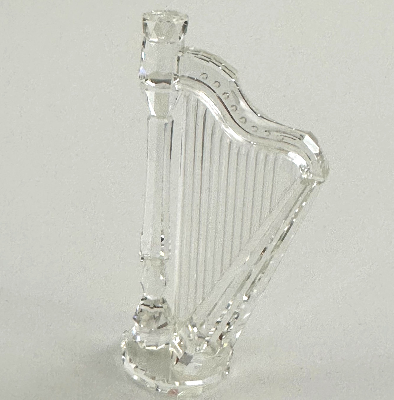 Swarovski Crystal Harp 169245 7477 Austria 4″ w/ Box Retired 1992