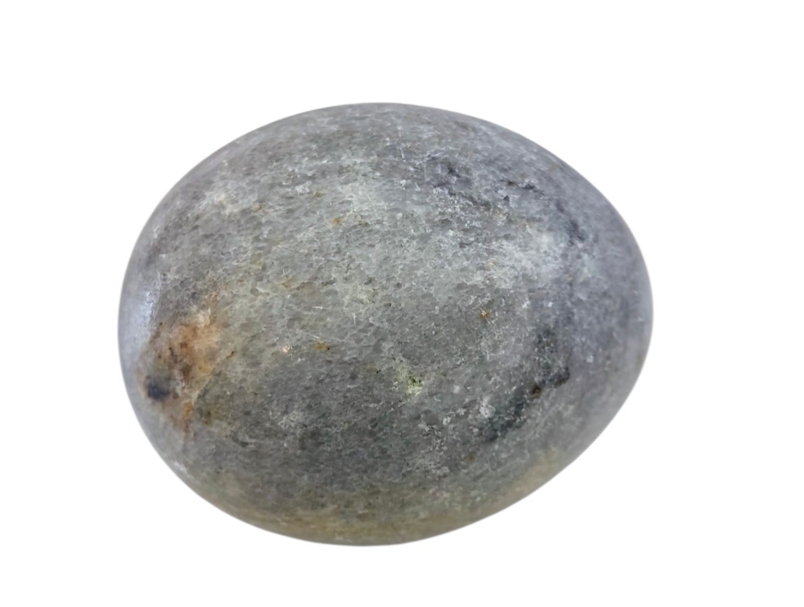 Large Gray White Marble Stone Easter Egg Alabaster Granite Marble Solid Polished