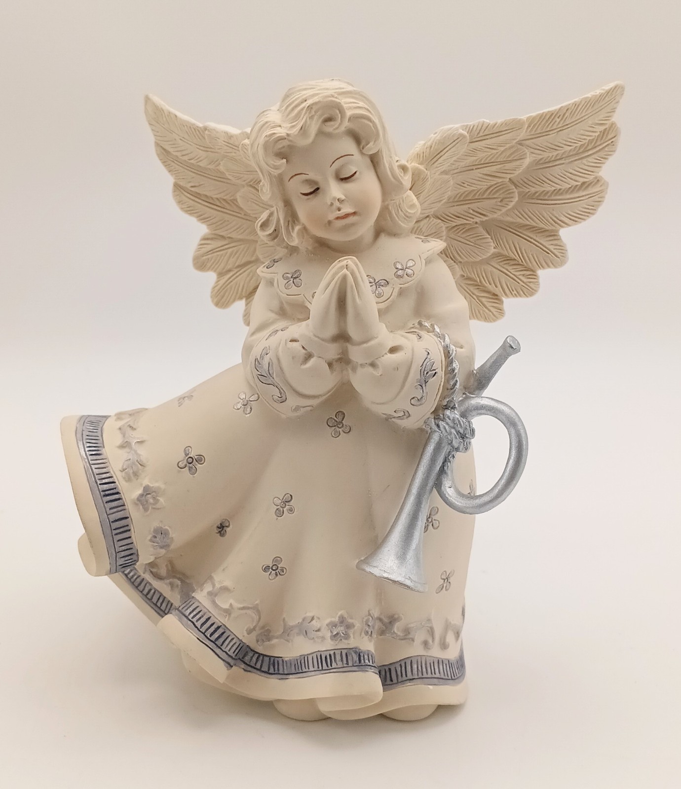 Sarah’s Angels Figurine Melody Angel with Horn Trumpet 4.5″ Mindspring Studio…