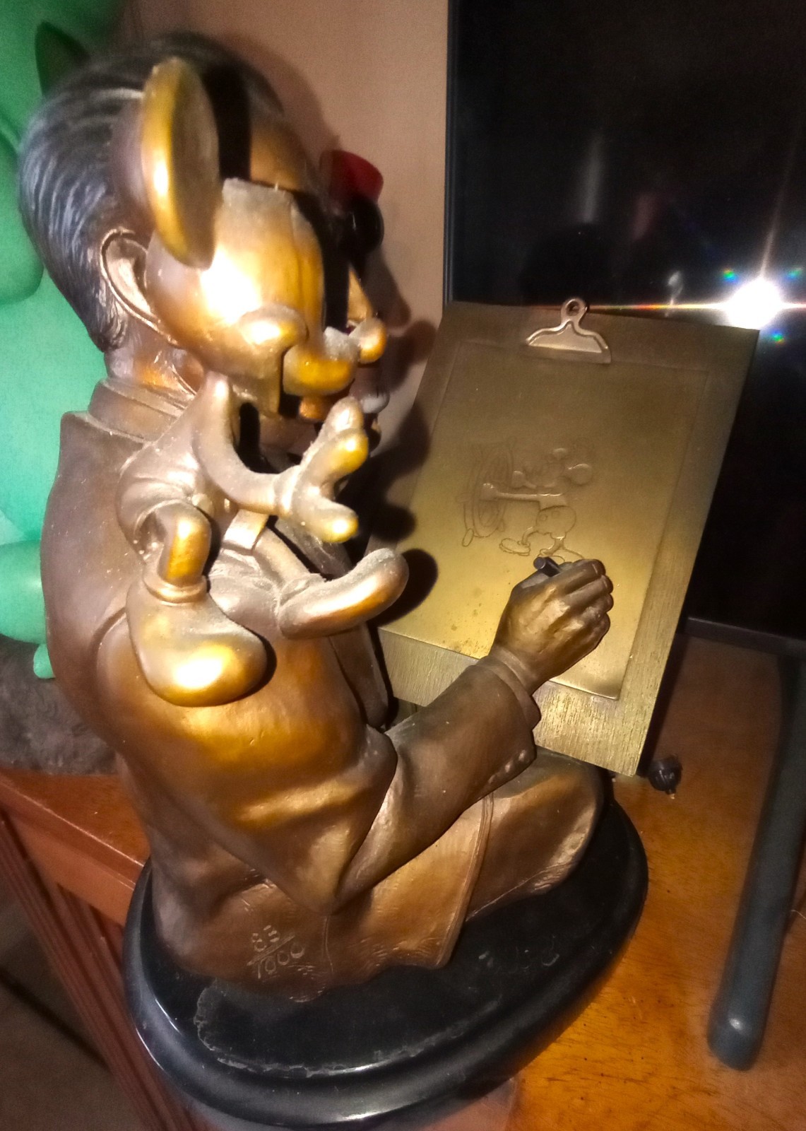 Disney figure statue Walt Disney Mickey Magic Kingdom BRONZE LE for CANCER FUND