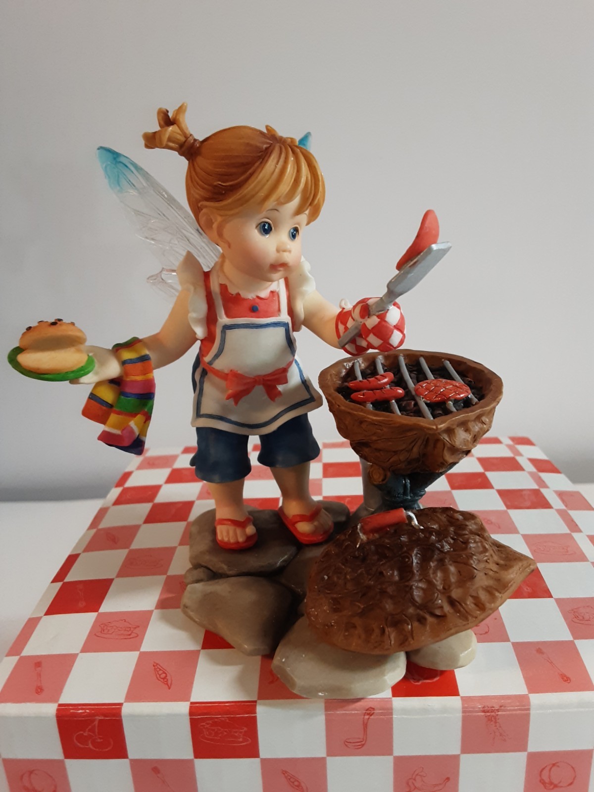 Enesco My Little Kitchen Fairies 2008 Father’s Day Cookout Fairie 4013237 W/Box