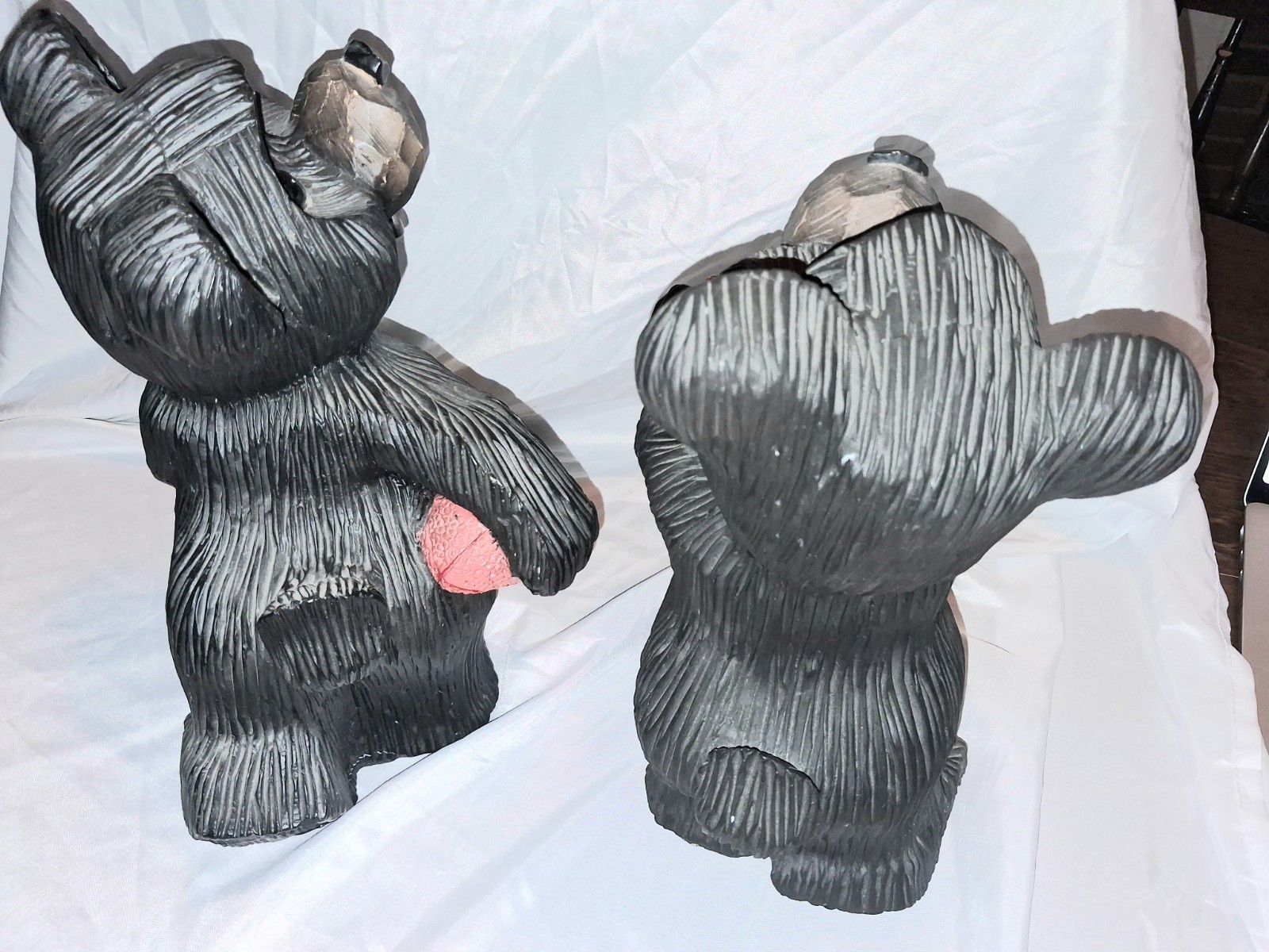 Wooden Carved Black Bears