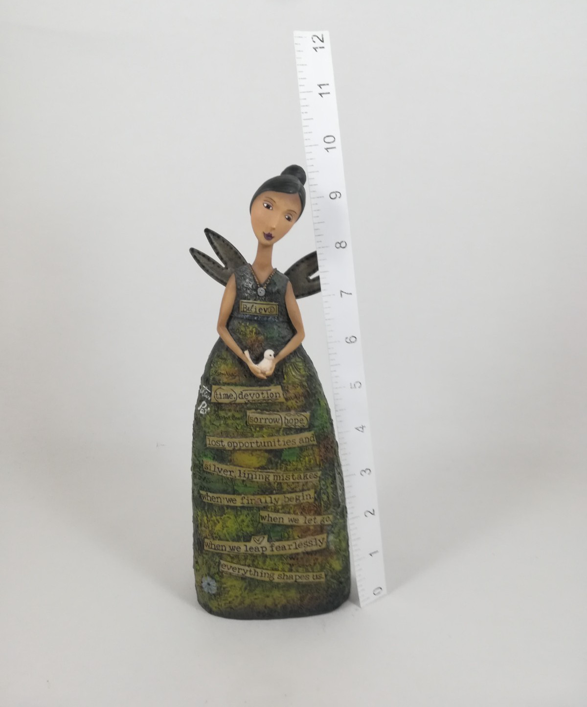 Kelly Rae Roberts Angel Believe Figurine Figurine Latina Hispanic 2010 9.5 In