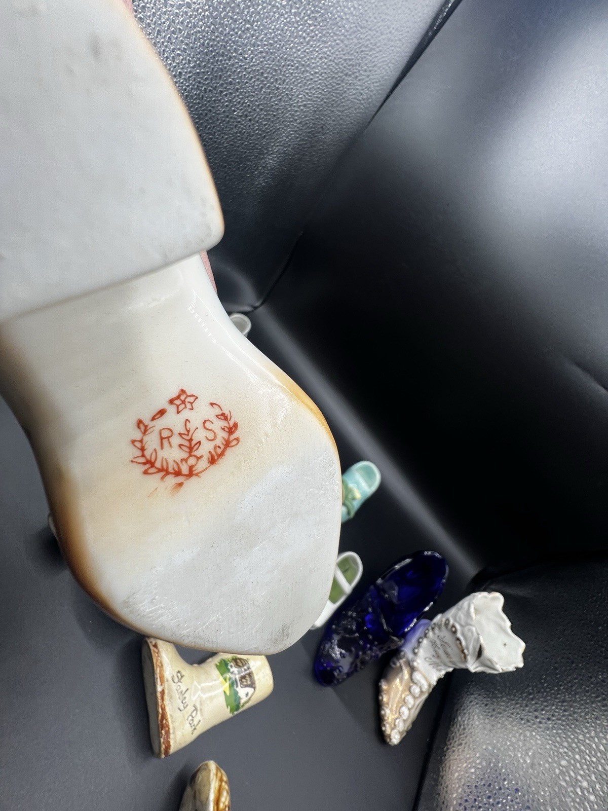 Lot of Vintage Ceramic/Glass Shoes 13 Total
