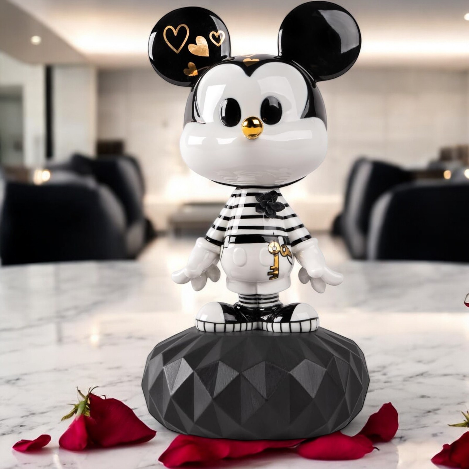 Lladro MICKEY IN BLACK AND WHITE 01009601