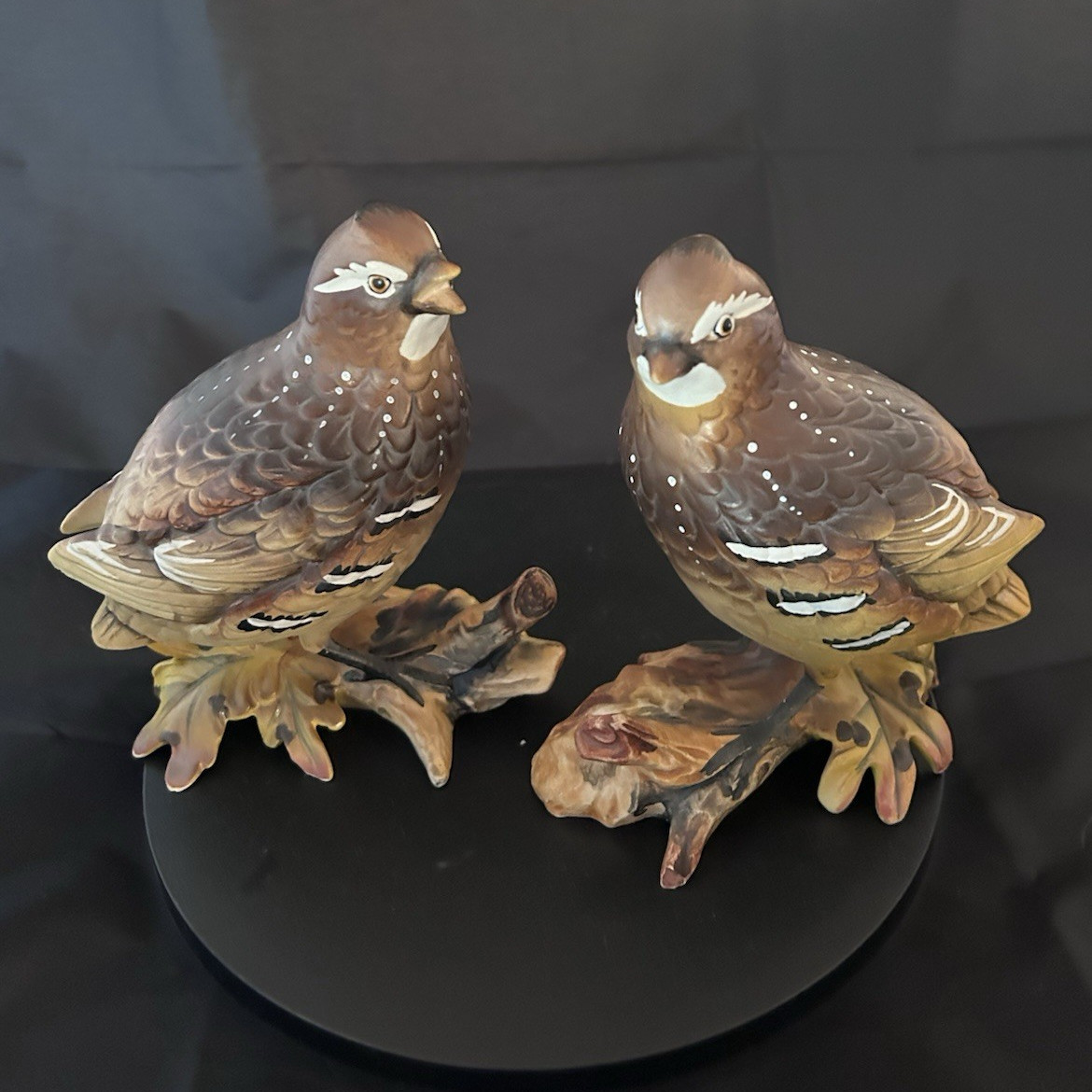 Ardco H. Lally Porcelain Art Hand Painted Bird Figurines Pair (2)