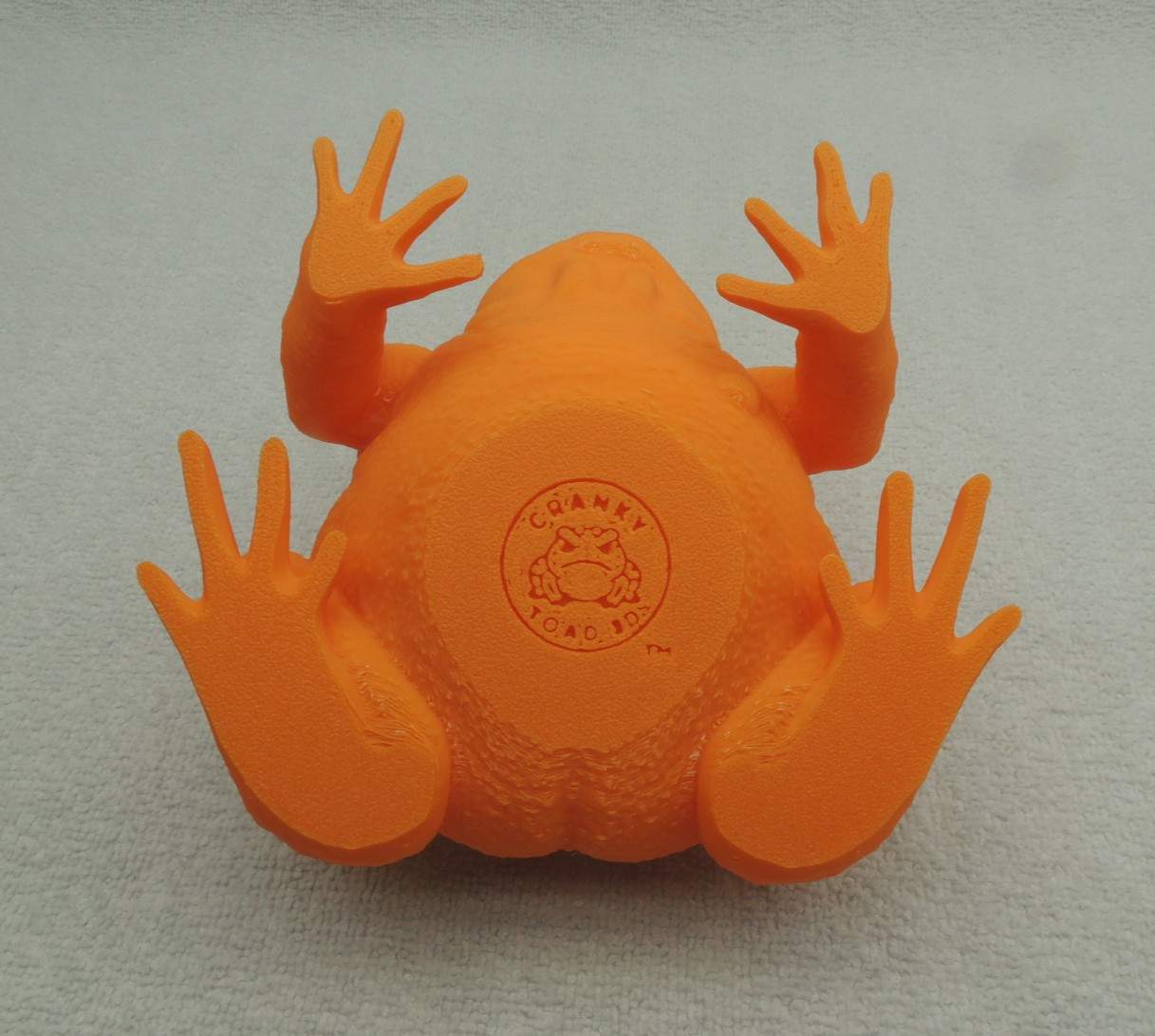 Large Trump Toad Figure 3D Printed Orange PLA Nice Detail Troad