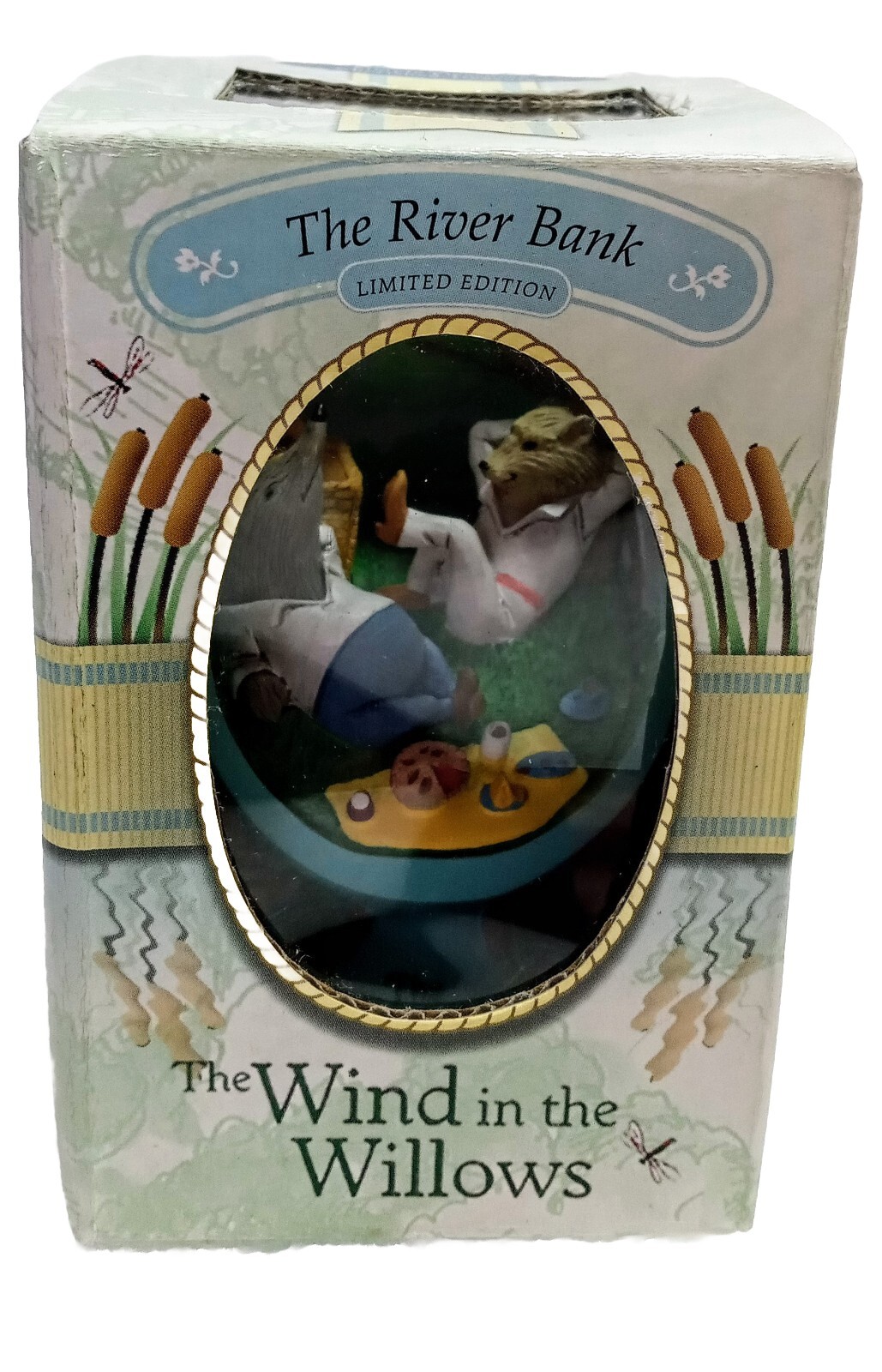 The Wind In The Willows Blue Egg CVS 2002 The Riverbank Mole & Rat W/Box