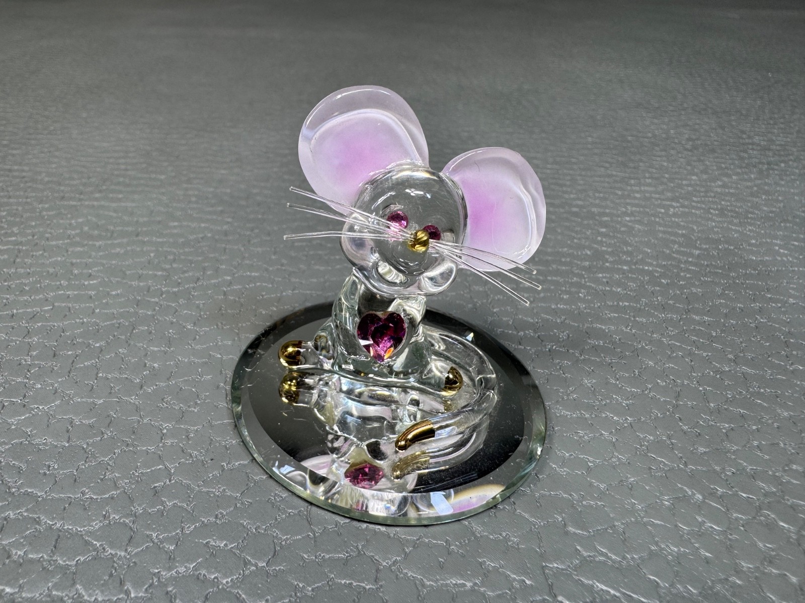 Collection of 9 Miniature Crystal Figurines