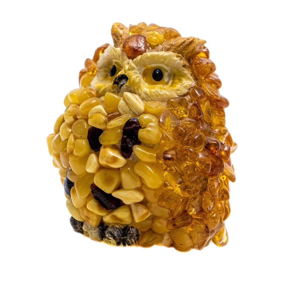 Owl Baltic Amber Figurine — Made in USA | KIZIMA®