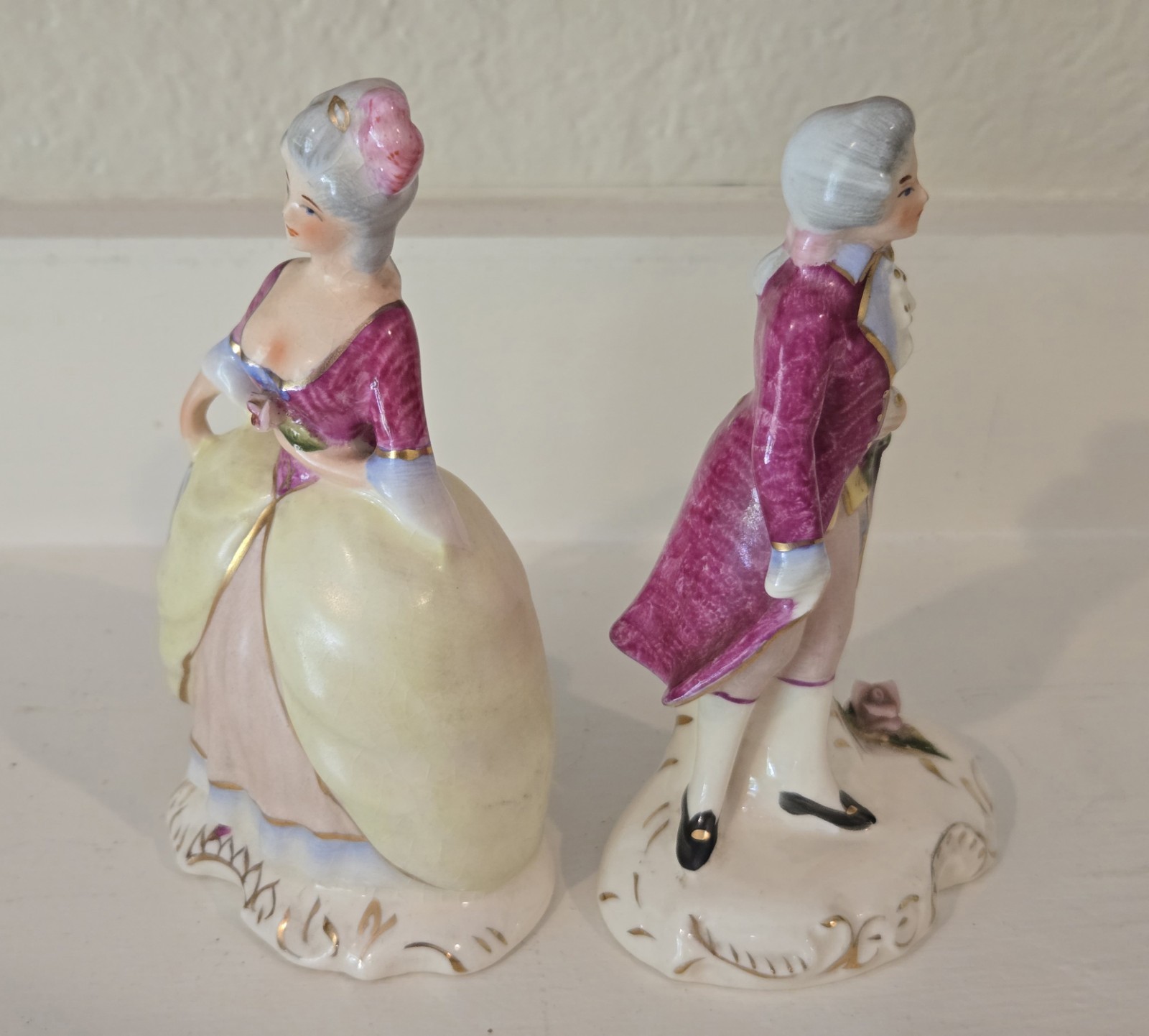 Vntg Victorian-Style Man & Woman Figurines by Coventry USA