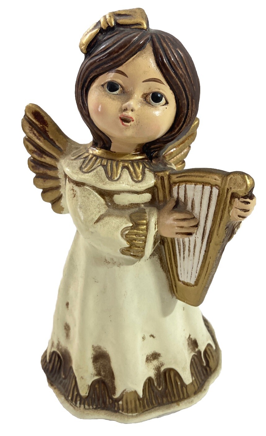Girl Angel in Pink Robe 6.25″H porcelain figurine