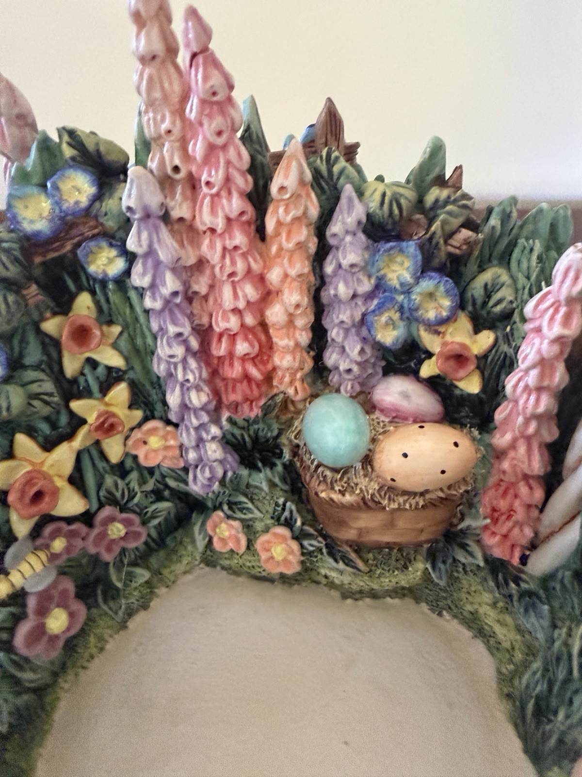Goebel Easter Basket Hummelscape Joys of Spring Vintage 2000 #1059D