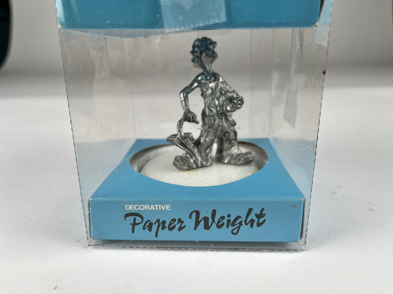 Cast Figurine on Marble Base Paperweight 8 oz.