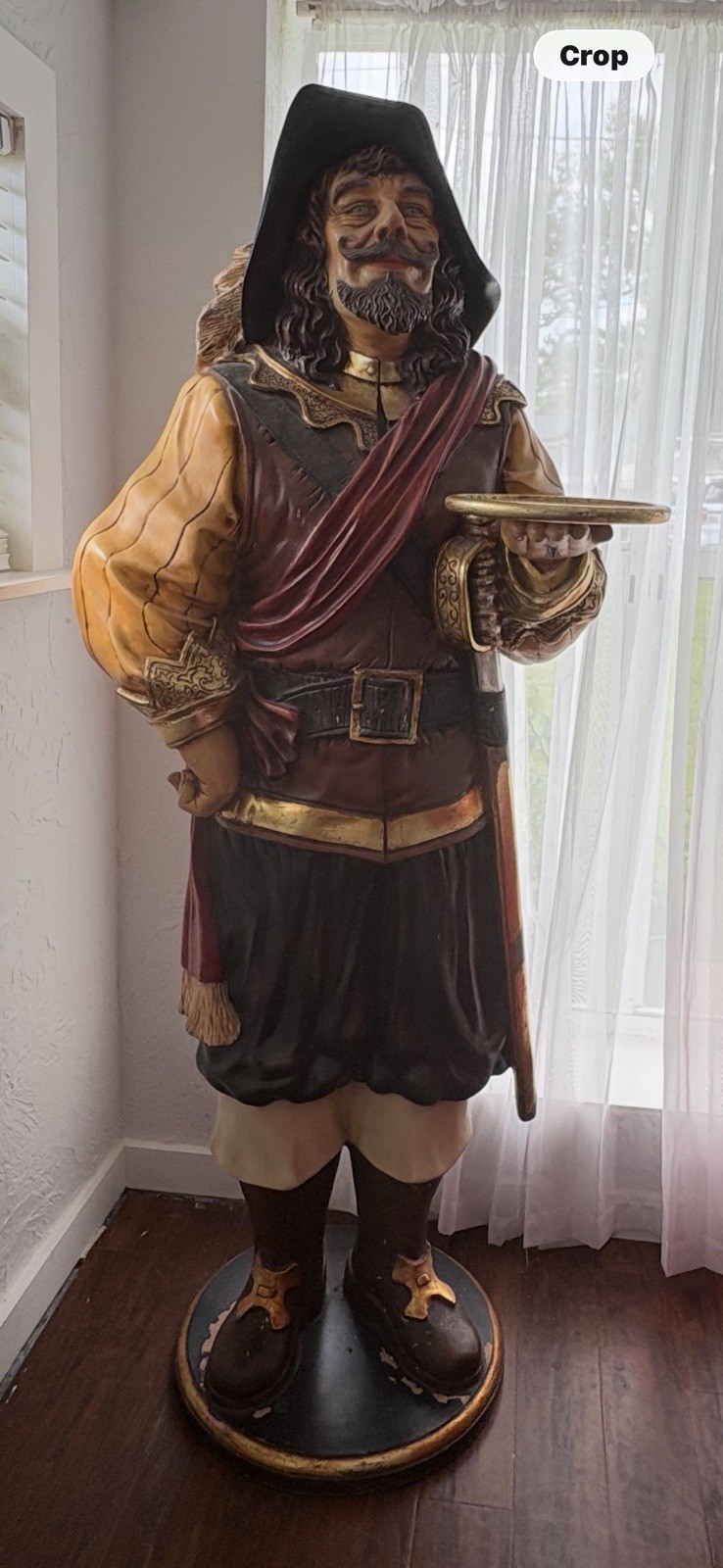 Captain Morgan Life Size Statue w/ Tray, Resin, Multicolor 6ft life size statue