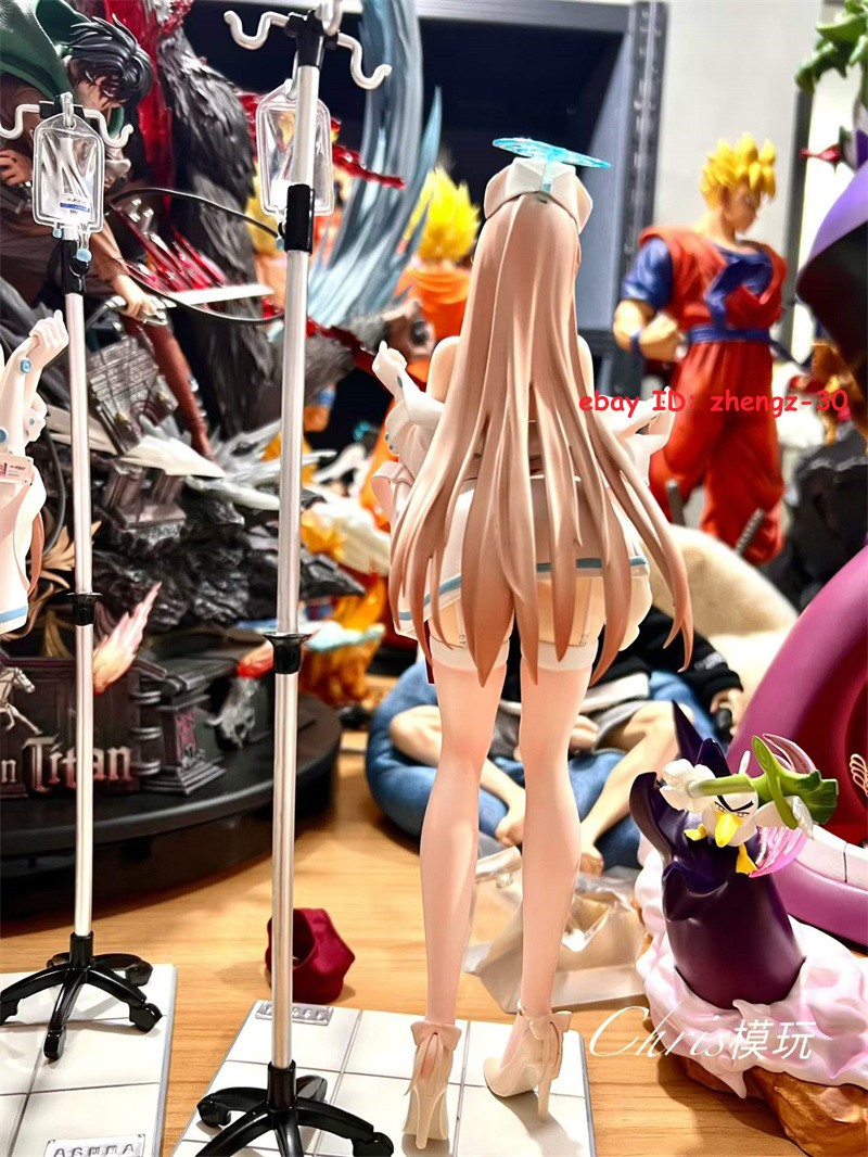H31CM 2PC Blue Archive 1/6 Ichinose Asuna Statue Model GK Painted Collectibles