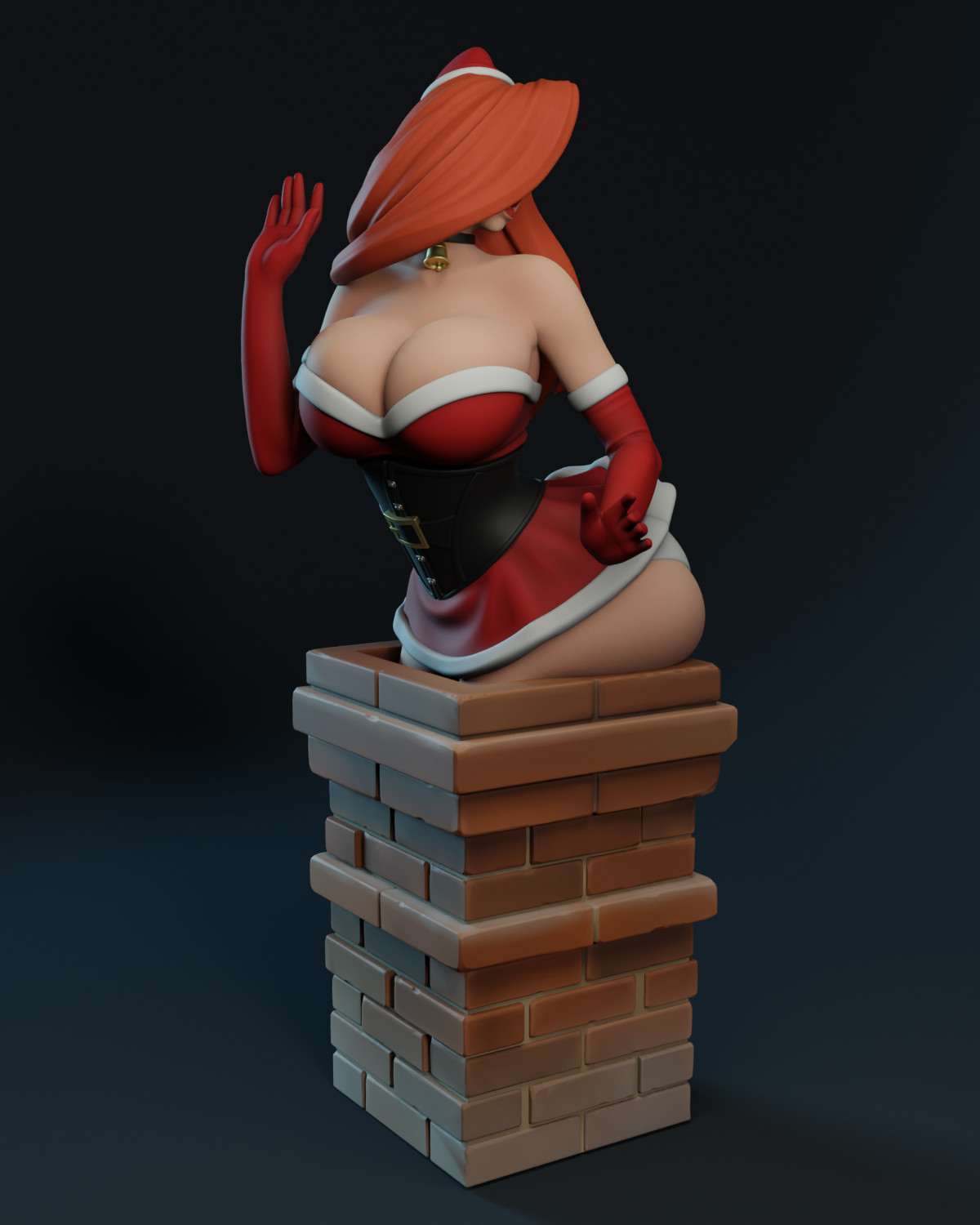 Texelion Santa Pin Up Jessica Rabbit, Velma, 2B, Elastagirl Unassembled 30 CM