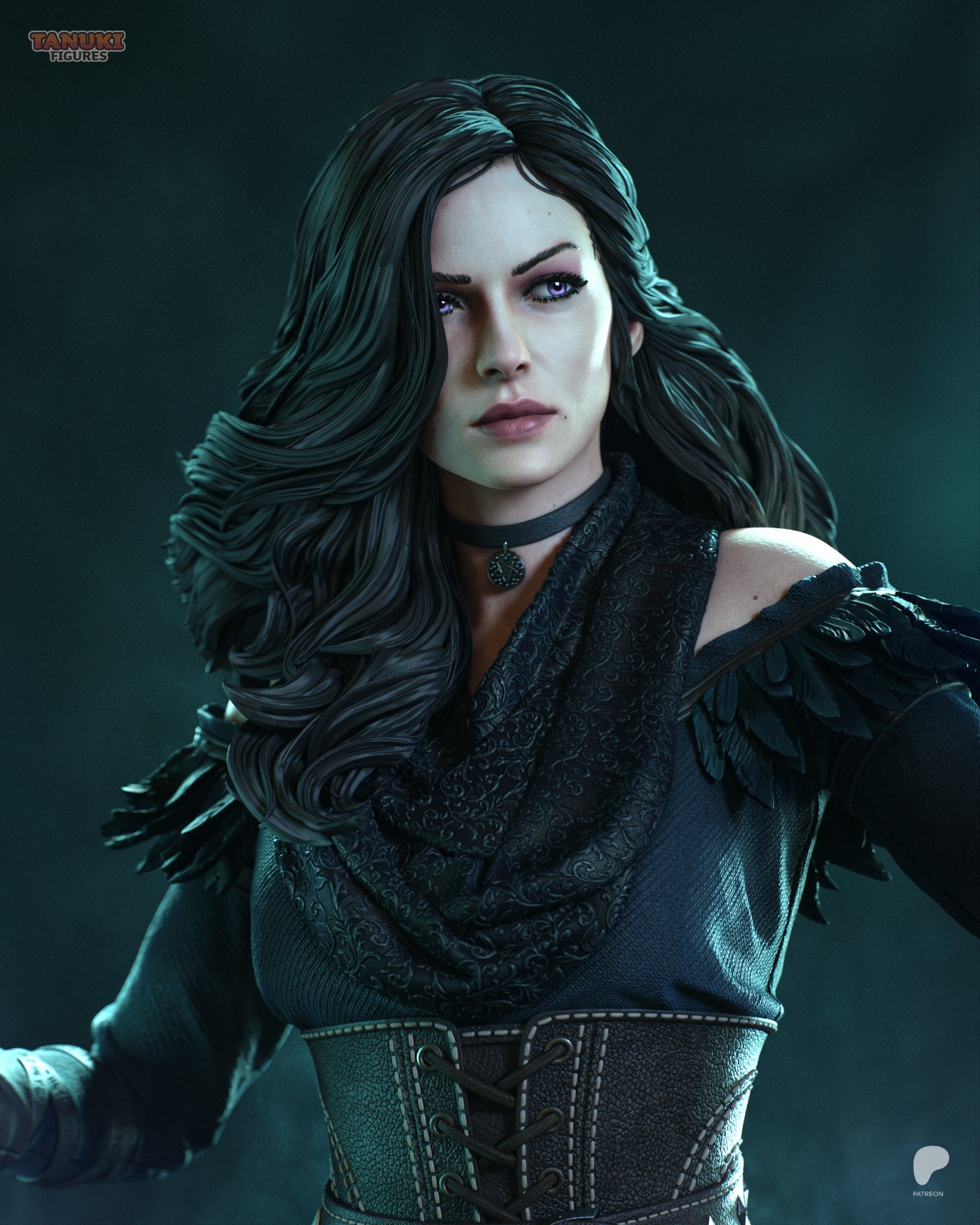 Yennefer – Witcher 1/6 Scale Figure Statue Unpainted Garage Kit Resin