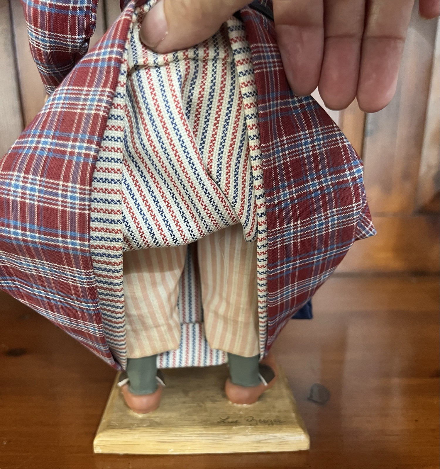 Santos d’Art Lise Berger French Doll Signed Basket Pristine