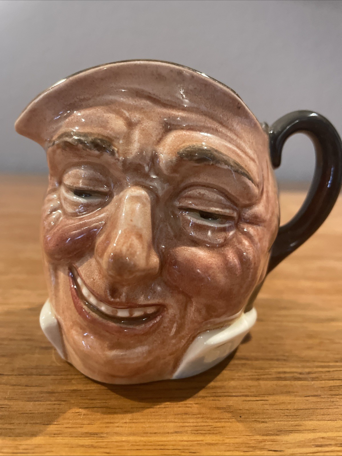 Royal Doulton Character Jug Farmer John 3.25 Small 1940s A Stamp Outside Handle