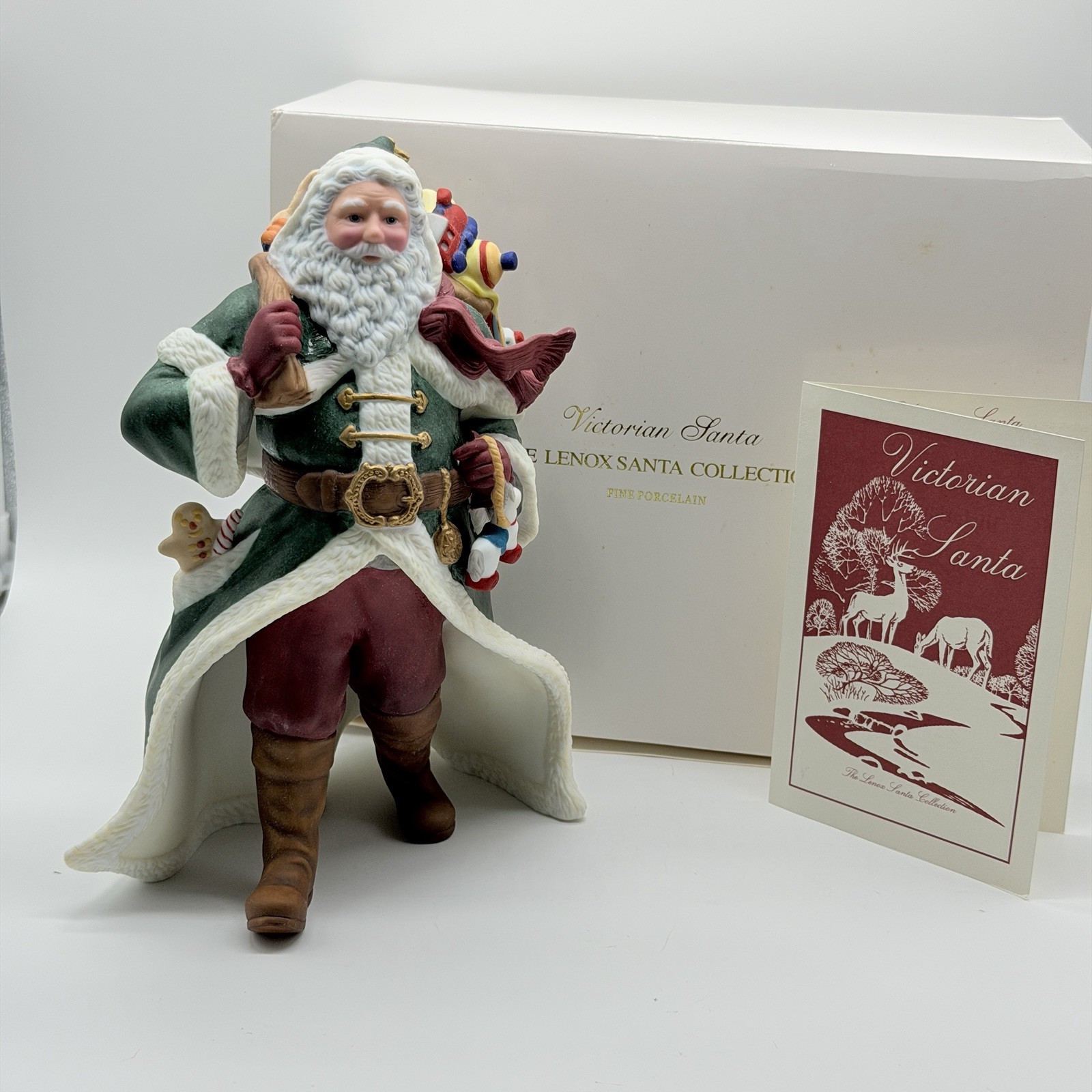 Lenox Victorian Santa Figurine 1993 Christmas 9.5″H Collection Holiday Classic