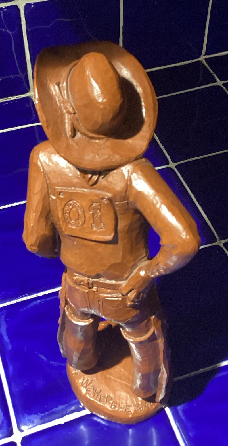 Red Mill Mfg Figurine- Rodeo Cowboy- Made In USA 1995- #416- 10.5”
