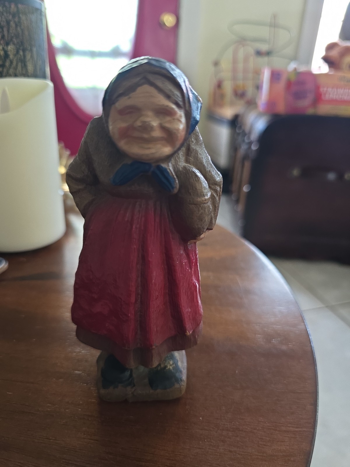vintage Syroco wood resin figurine from the 1940s Grandmother
