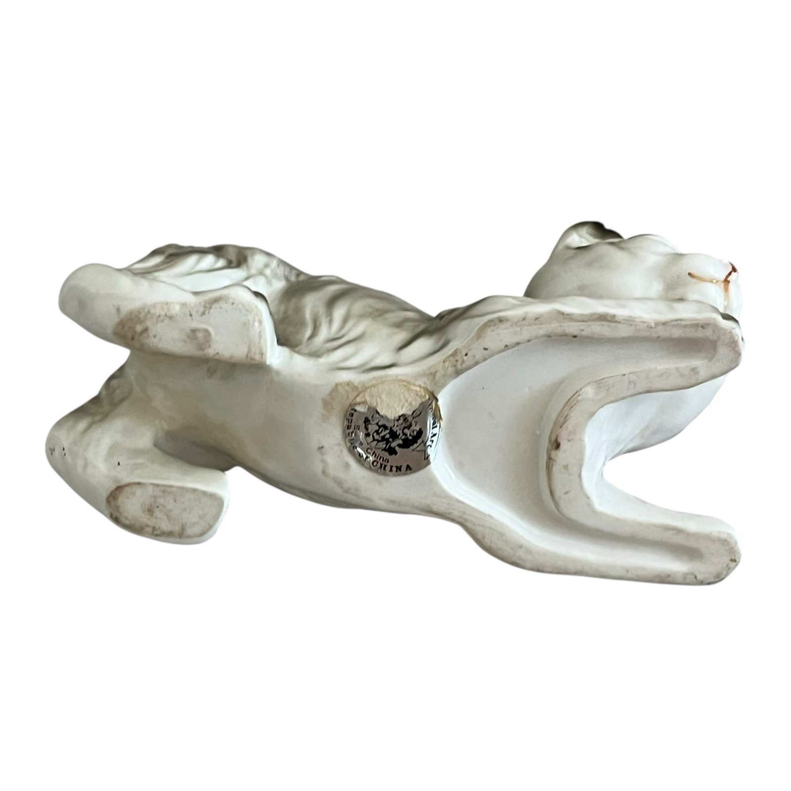 Vintage House of Global Art Bone China Playful Kitten Cat Figurine