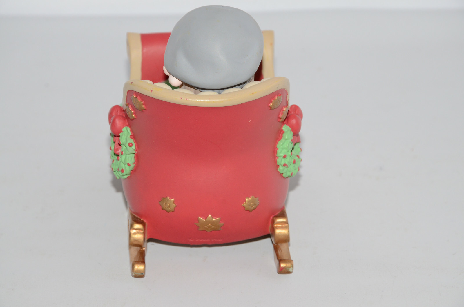 Precious Moments Figurine Musical Christmas Sleigh Jingle Bells – Missing Bell