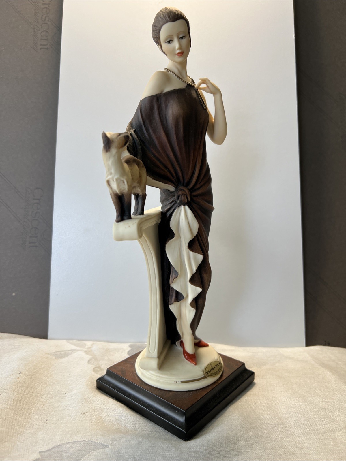 Florence 1995 Giuseppe Armani Damina Con Gatto Danielle Figure Art 0436C Tags