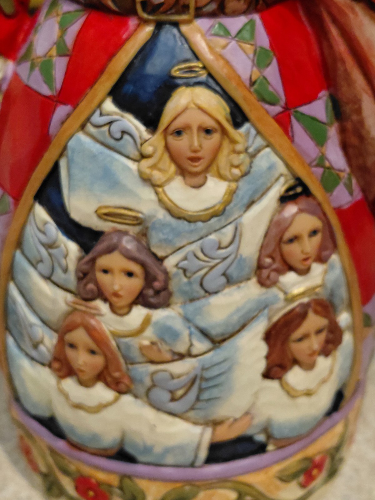 JIM SHORE 2012 SANTA CLAUS “HARK! THE HERALD ANGELS” 4025796 FIGURINE 10″