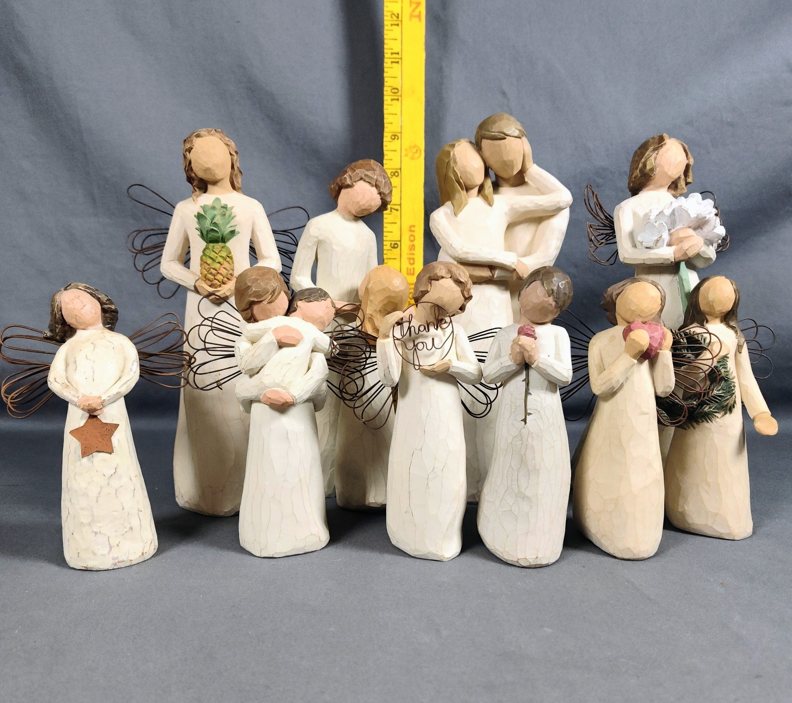 Willow Tree Figurine Lot of 10 Susan Lordi Demdaco Angels Family Collection