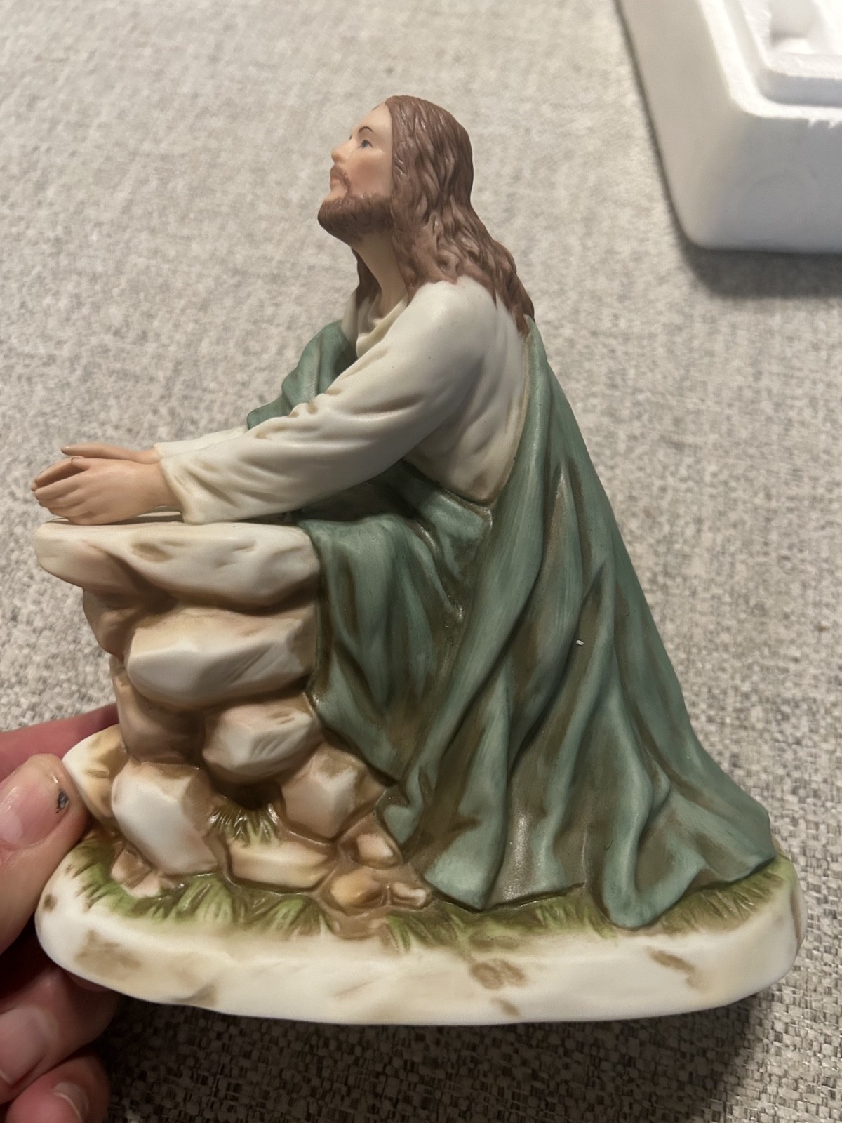 Home Interiors Greatest Stories Ever Told “IN THE GARDEN” Jesus Figurine #1495-3