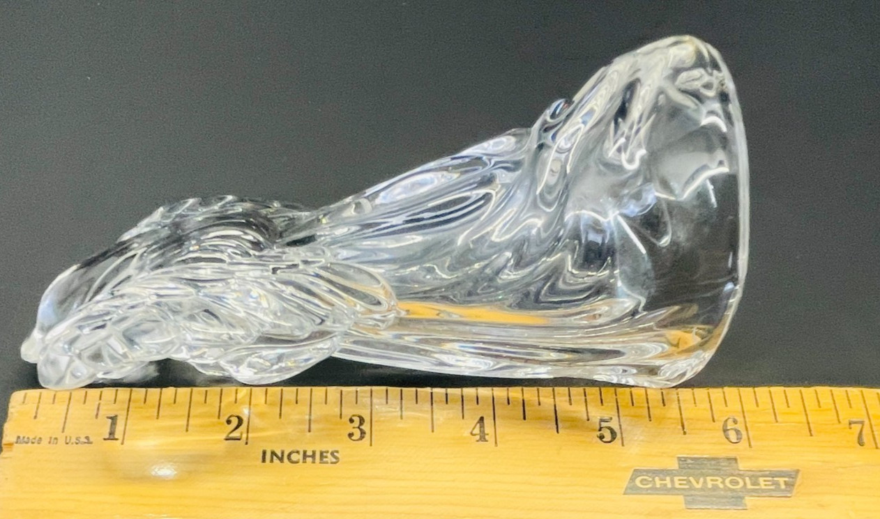 Princess House Nativity Praying 5 1/2″ Angel 24% Lead Crystal Made in Germany