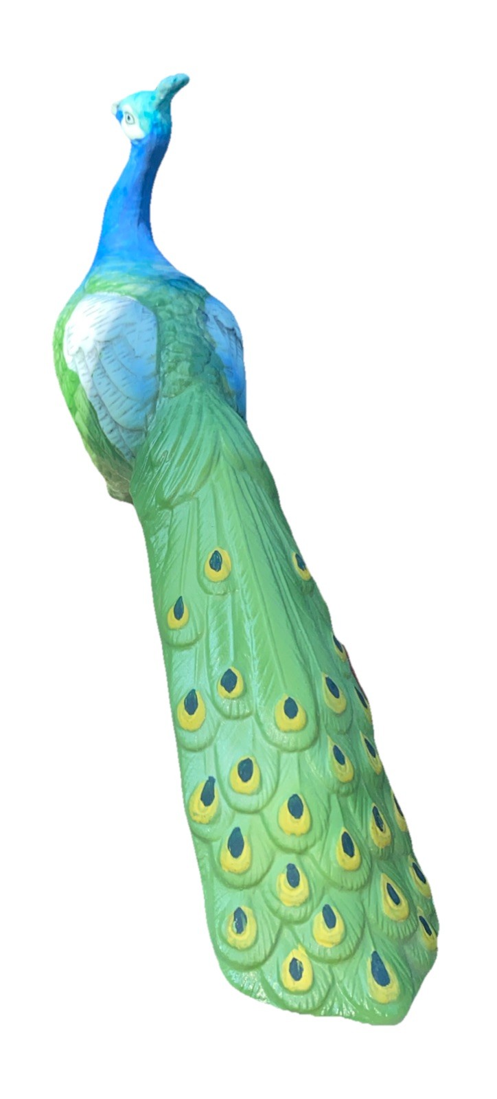 Gorgeous Lefton Peacock Figurine Hand Painted Japan KW2335