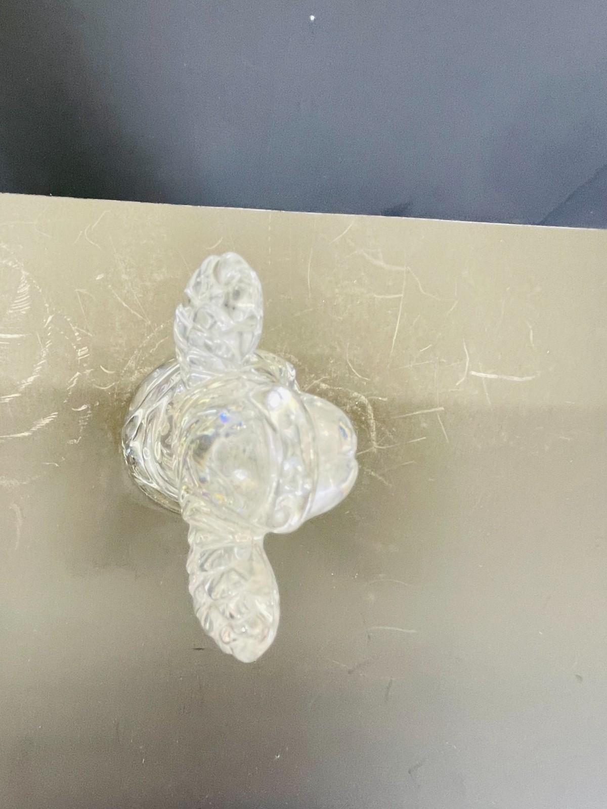 Princess House Nativity Praying 5 1/2″ Angel 24% Lead Crystal Made in Germany