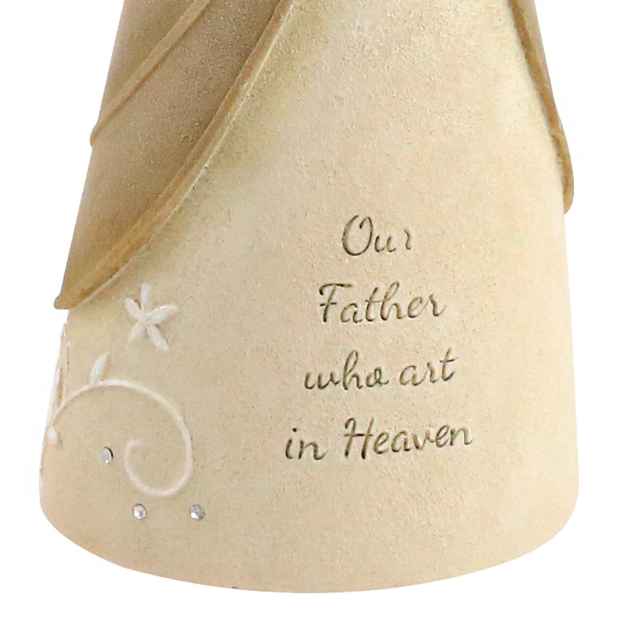 Foundations Angel Figurine Our Father Prayer Cross Faith God Religious 6011542