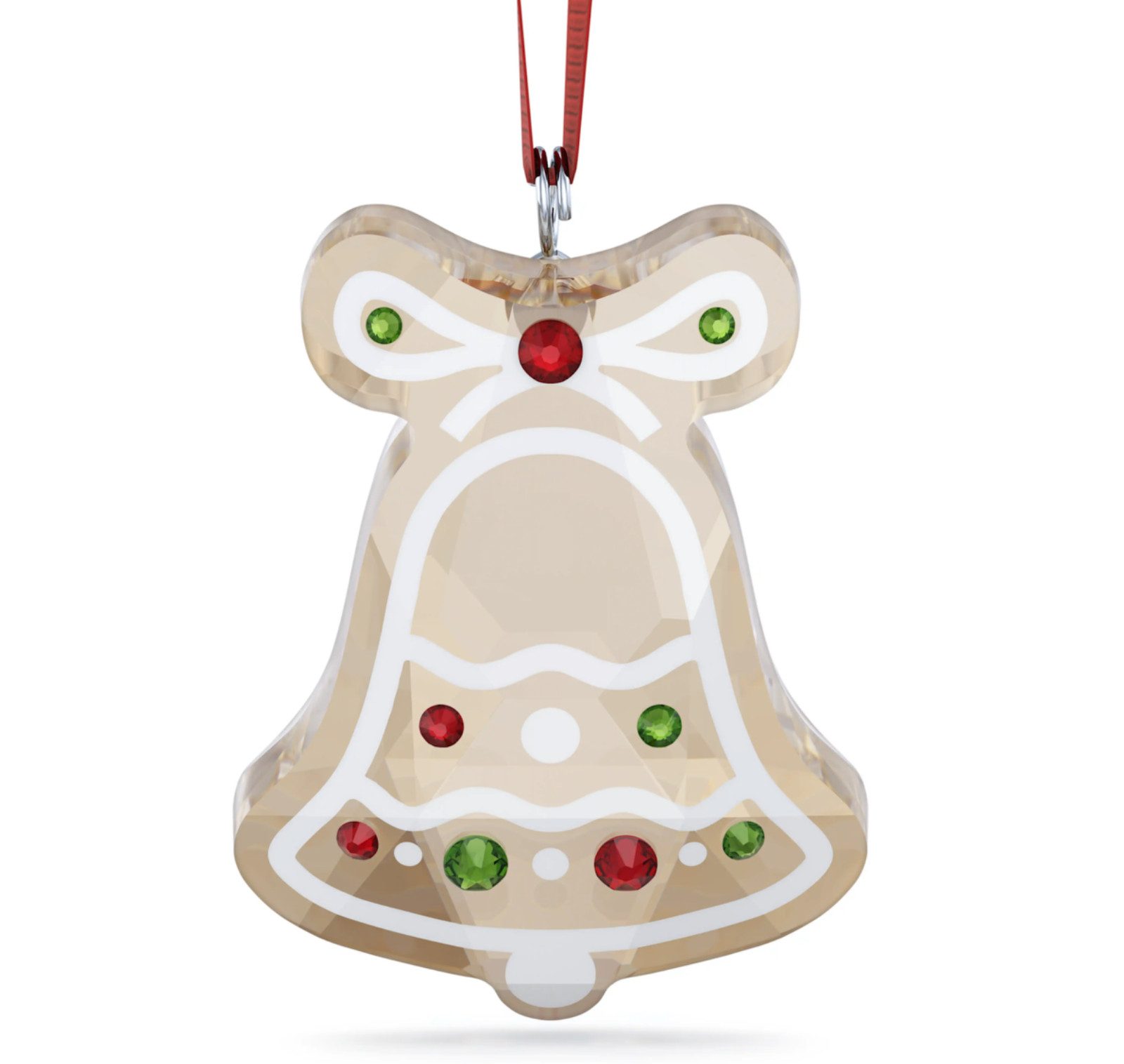 Swarovski Holiday Cheers Gingerbread Bell Ornament MIB #5681580